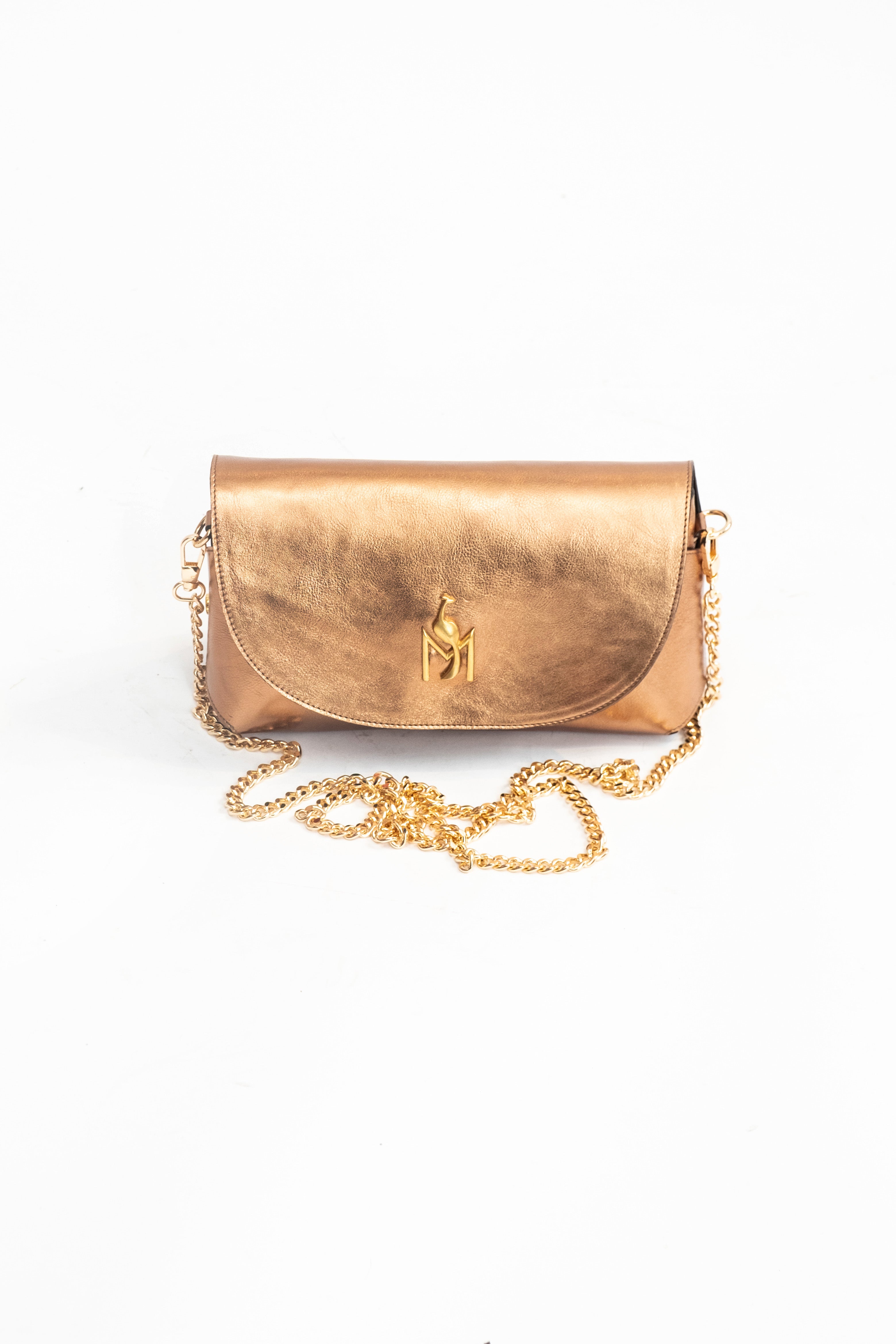 Handmade Bag Metallic Bronze