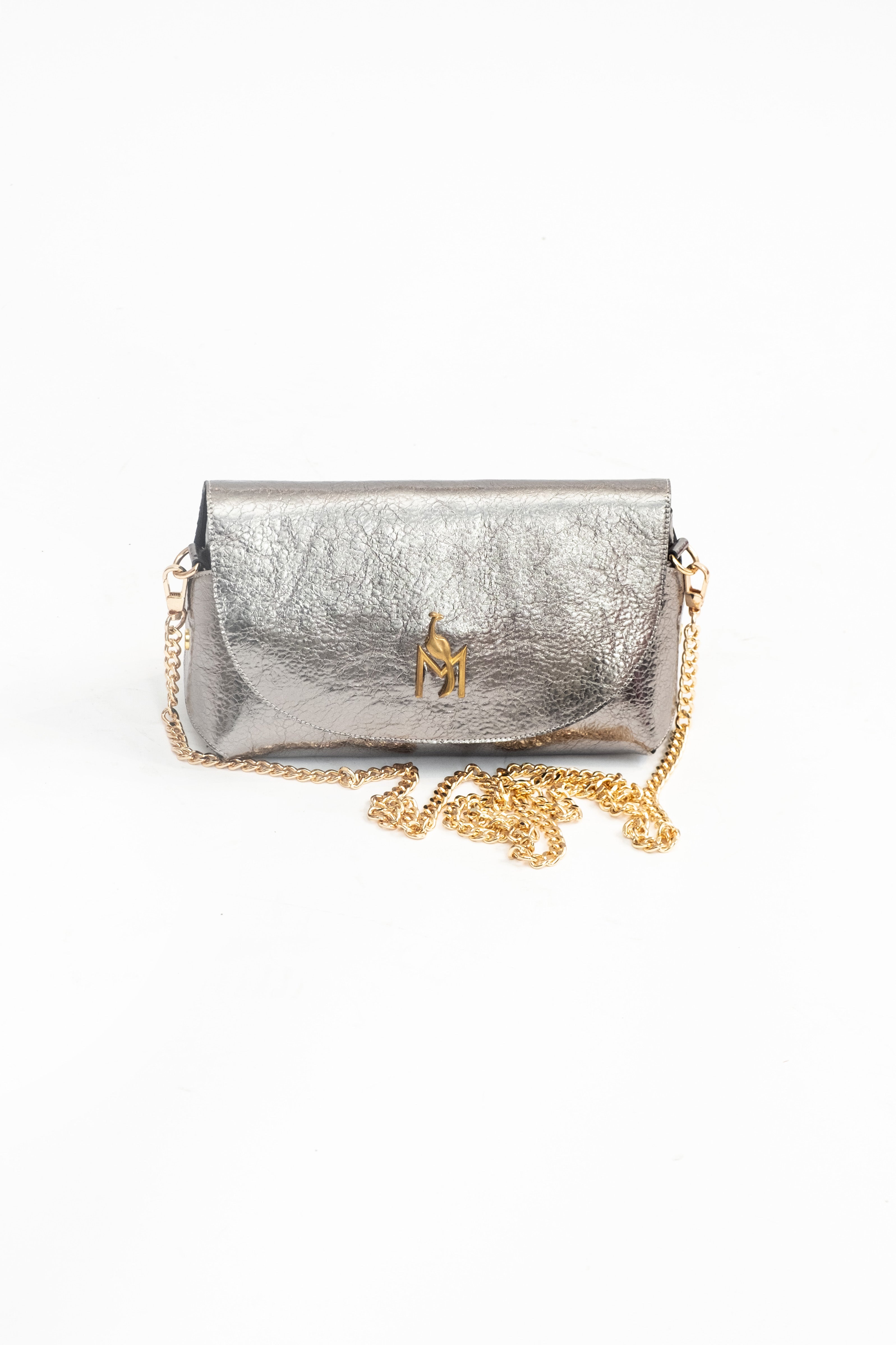 Handmade Bag Metallic Blush