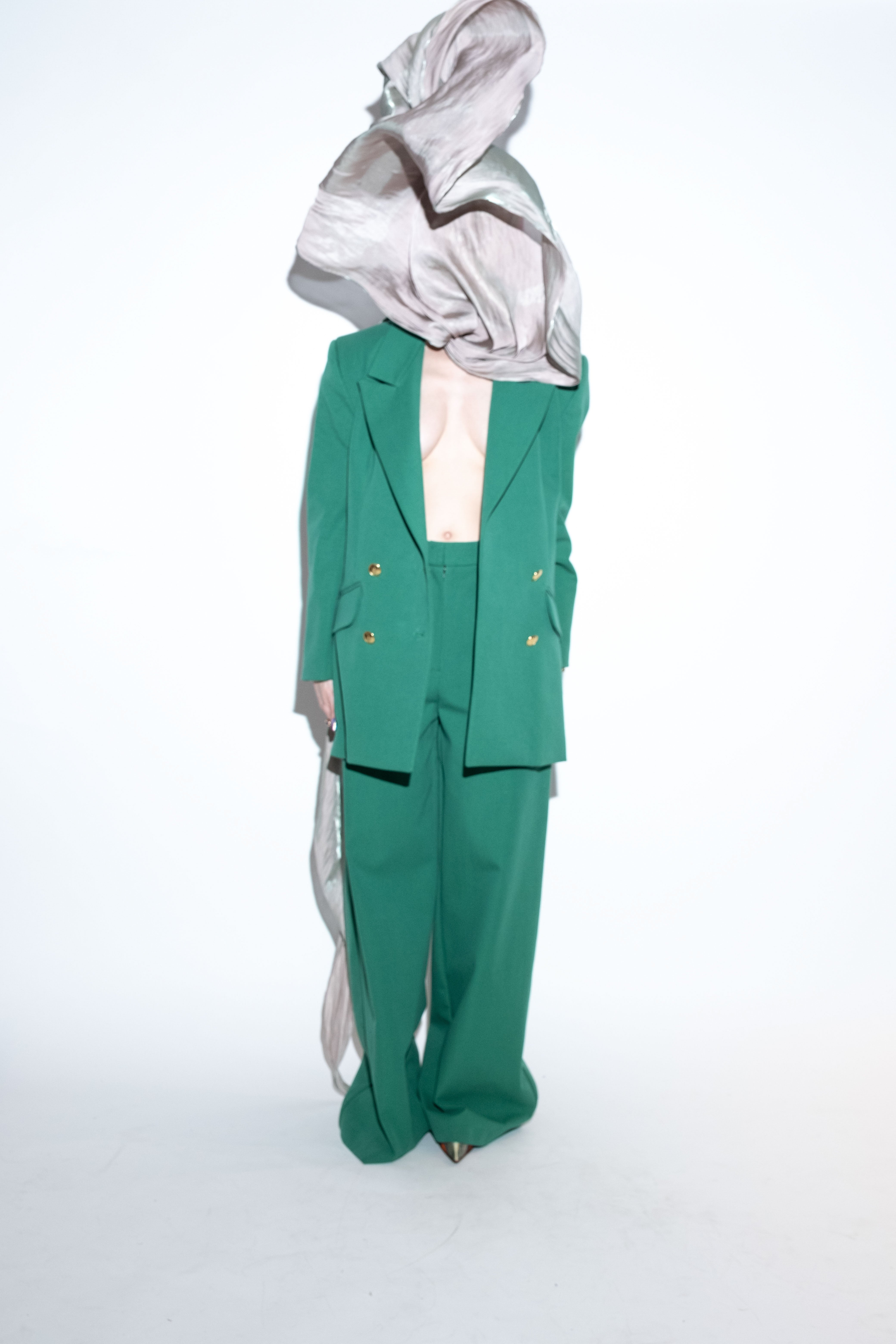 Green Suit Wide Fit