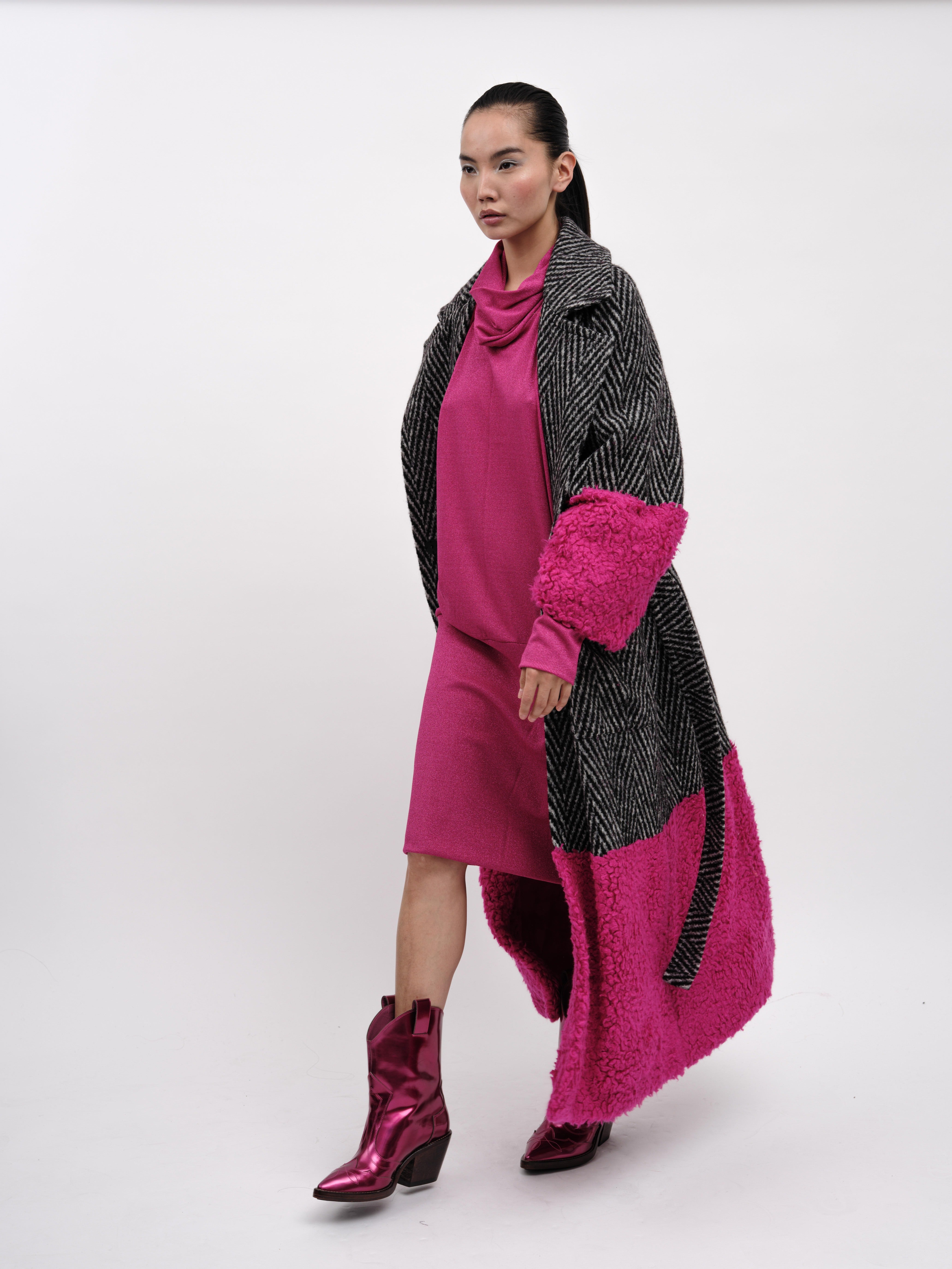 Coat Grey Pink