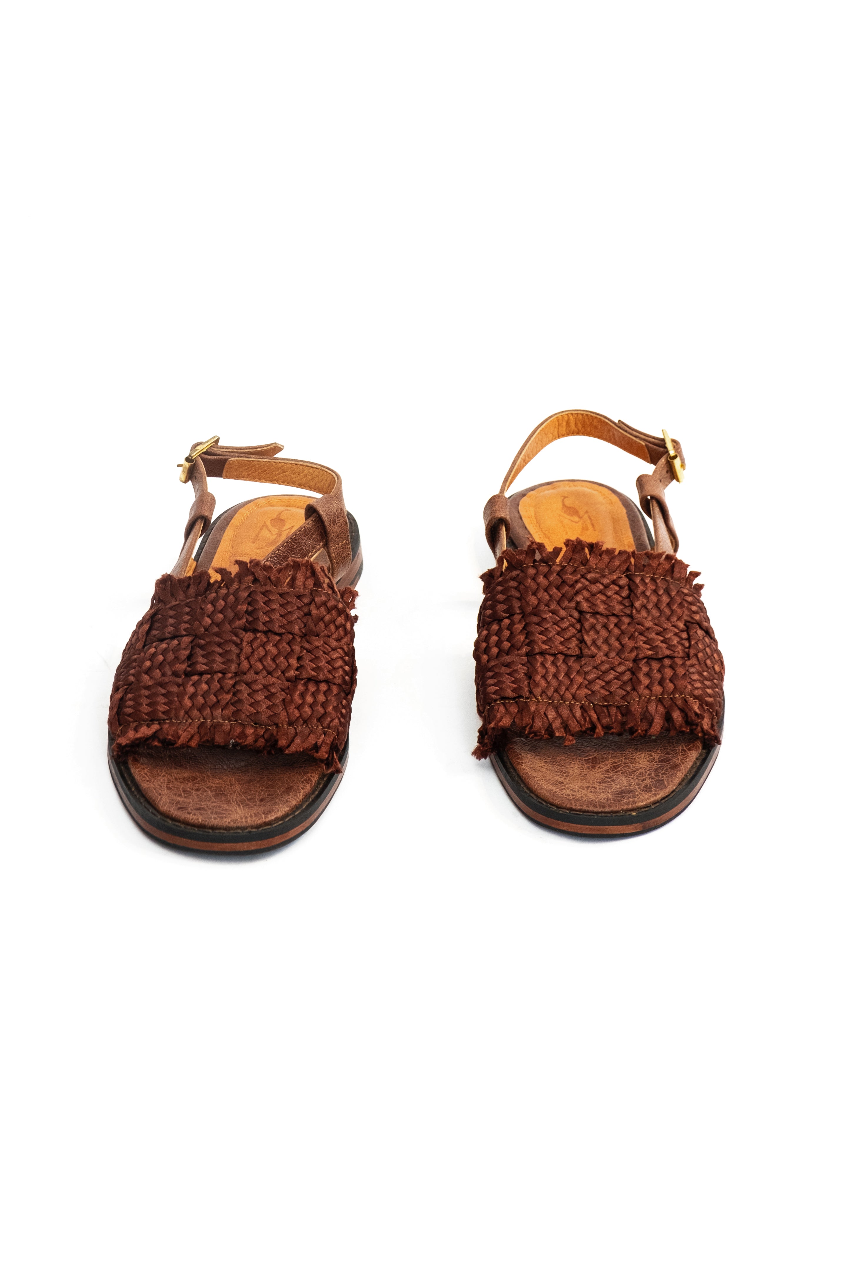 Handmade Sandals Woven Brown