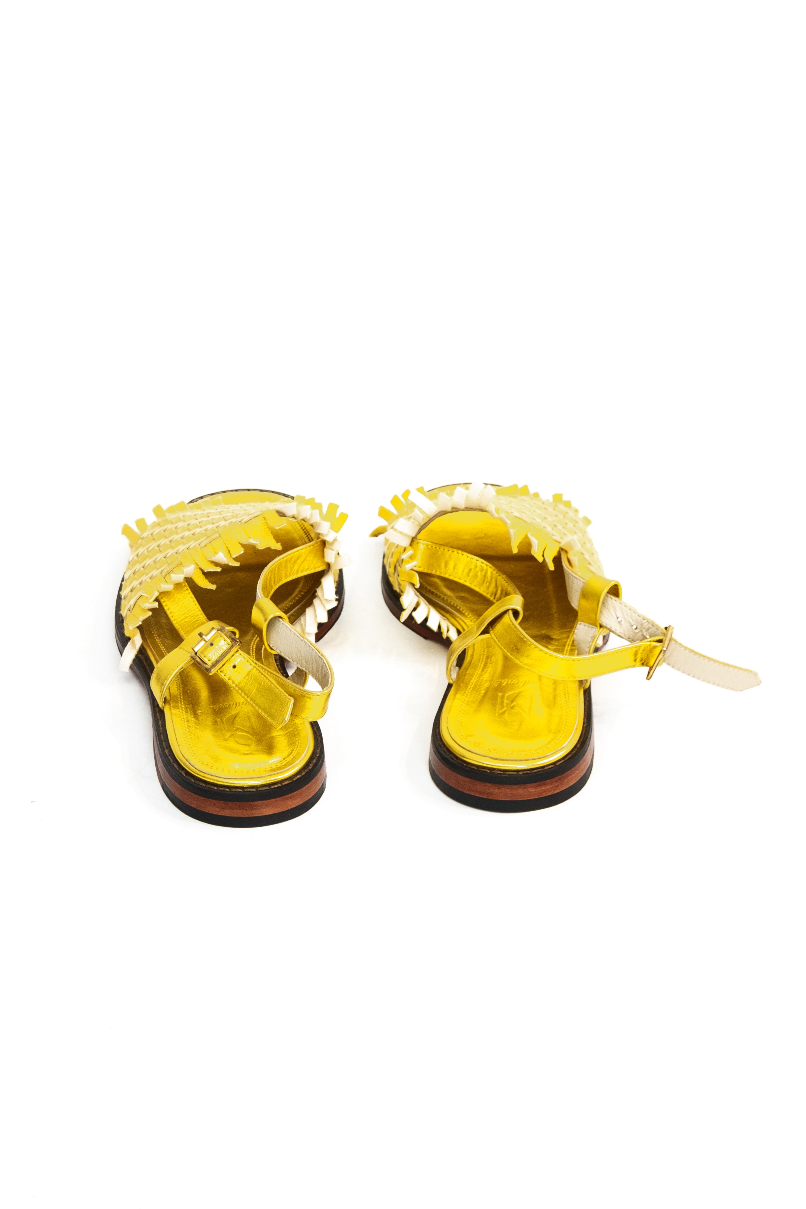 Handmade Sandals Woven Yellow