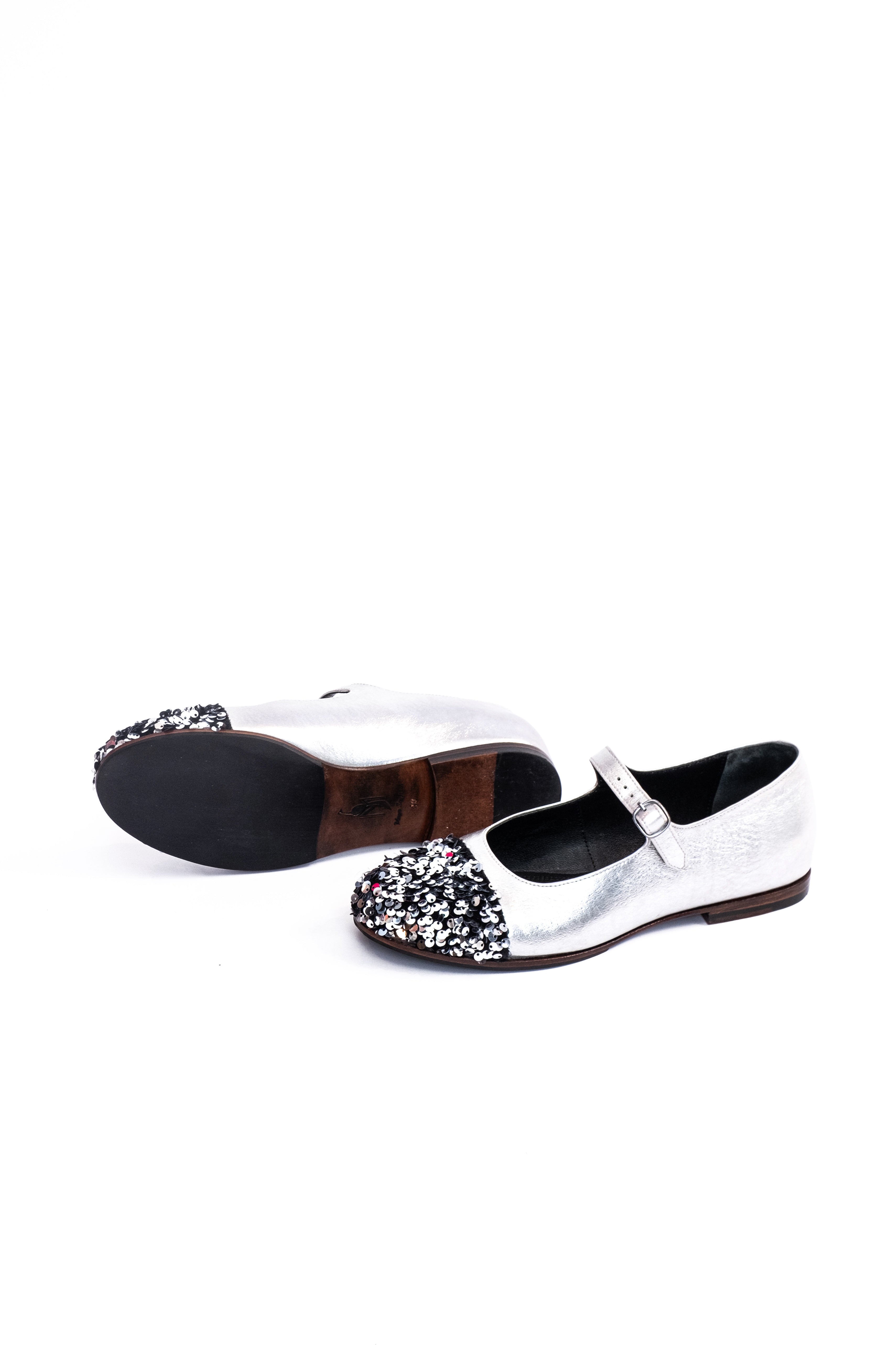 Handmade Ballerina Silver Glitter