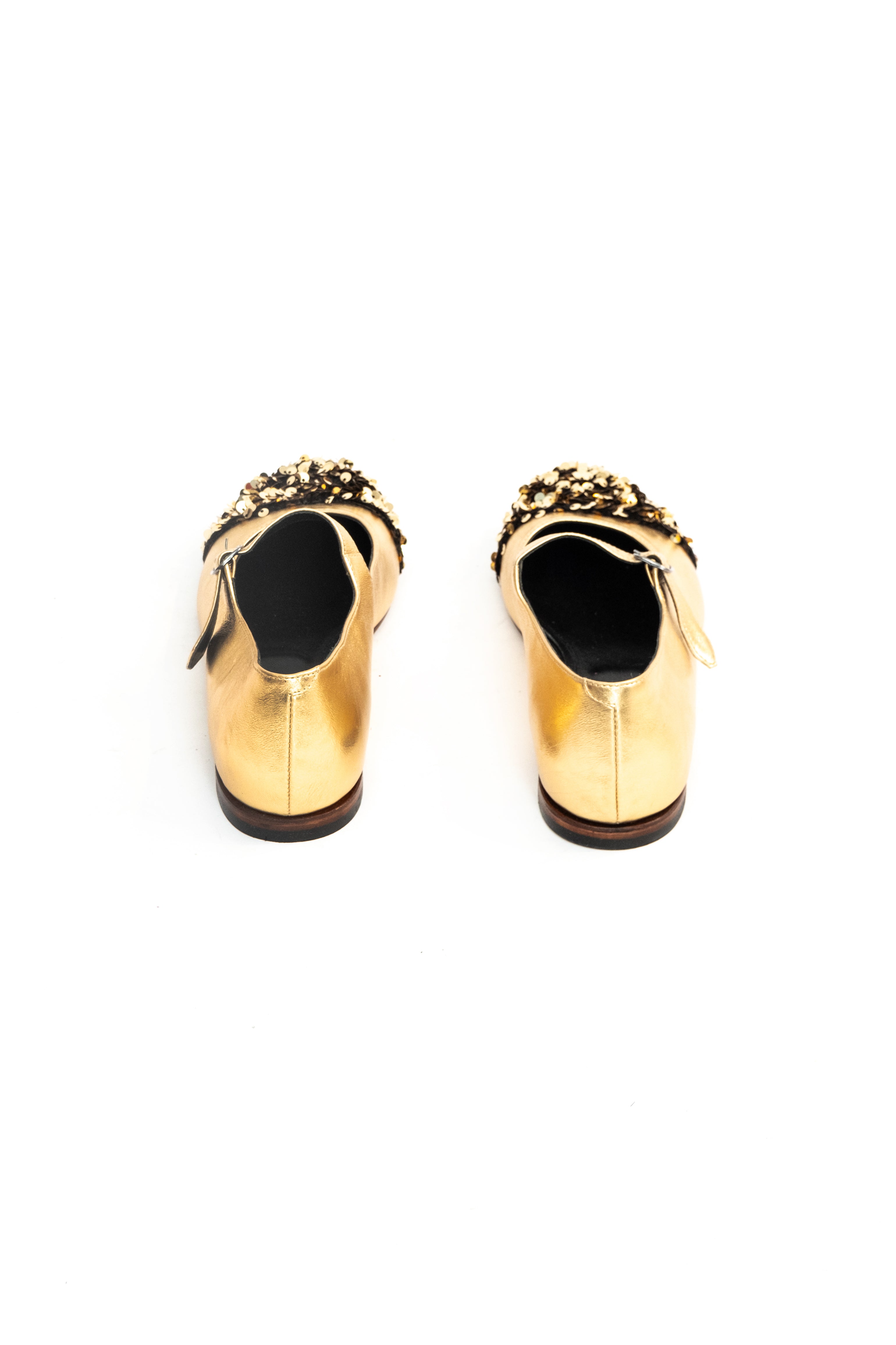 Handmade Ballerina Gold Glitter