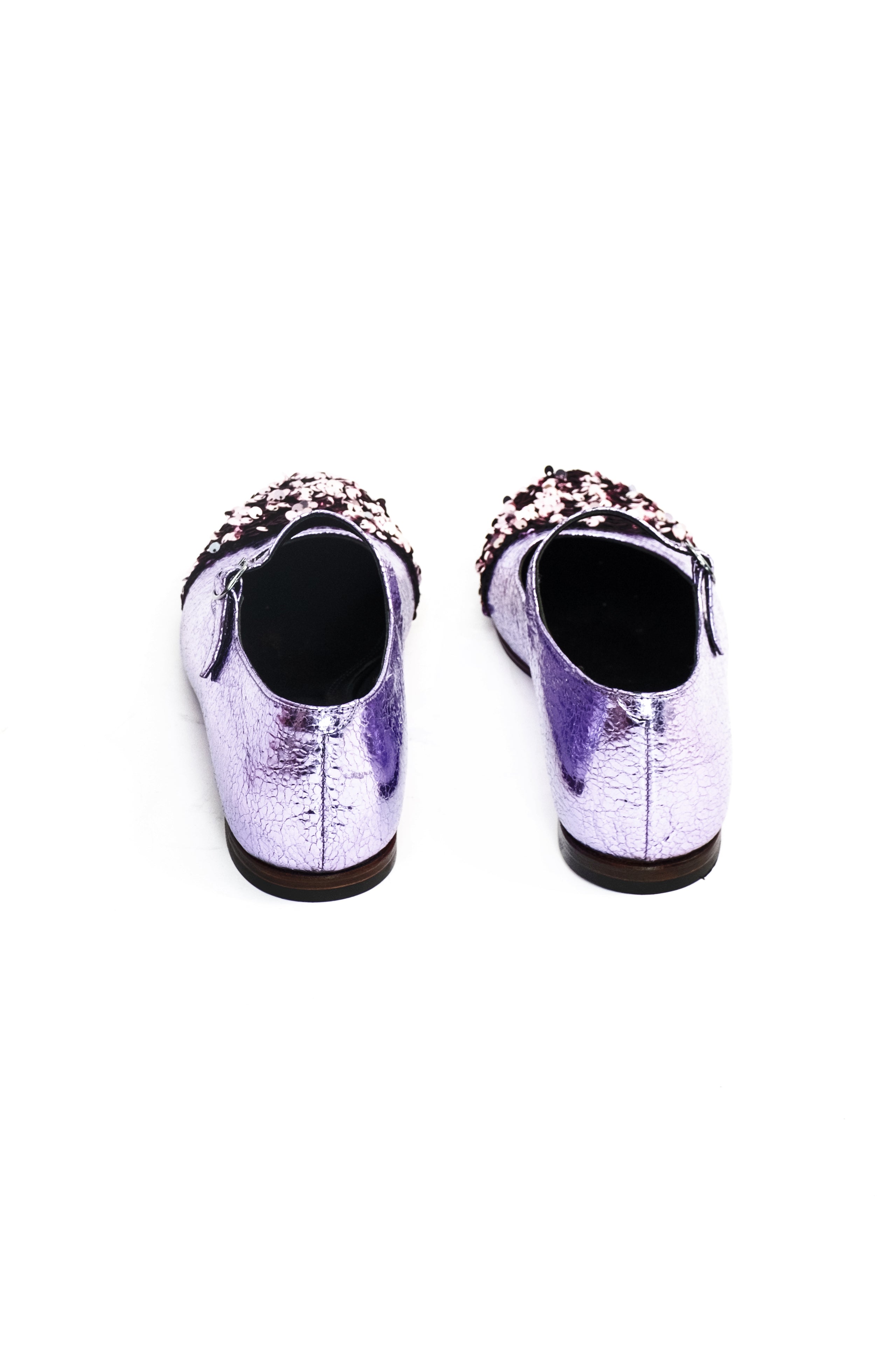 Handmade Ballerina Purple Glitter