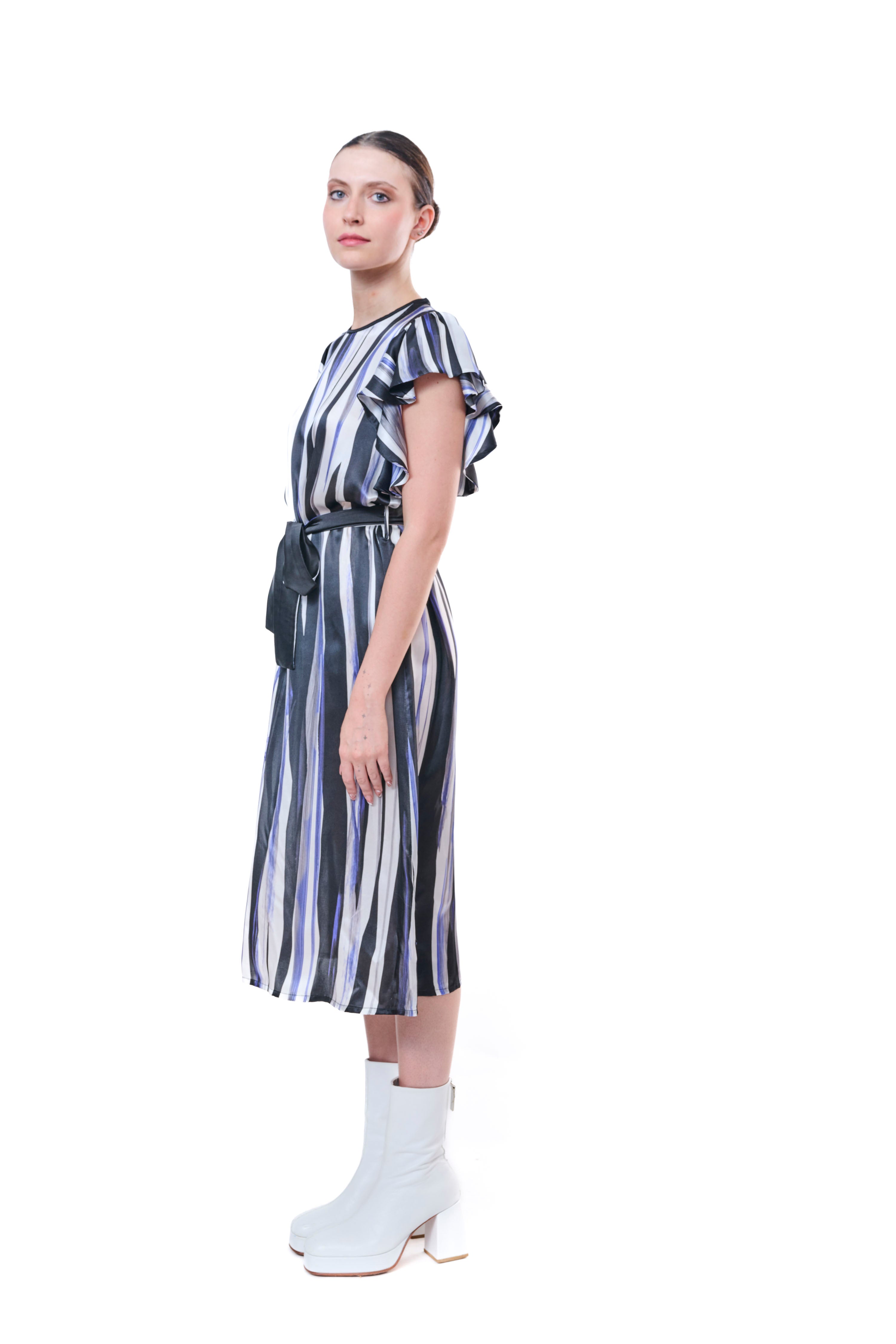 Dress Graphic Print Pure Silk