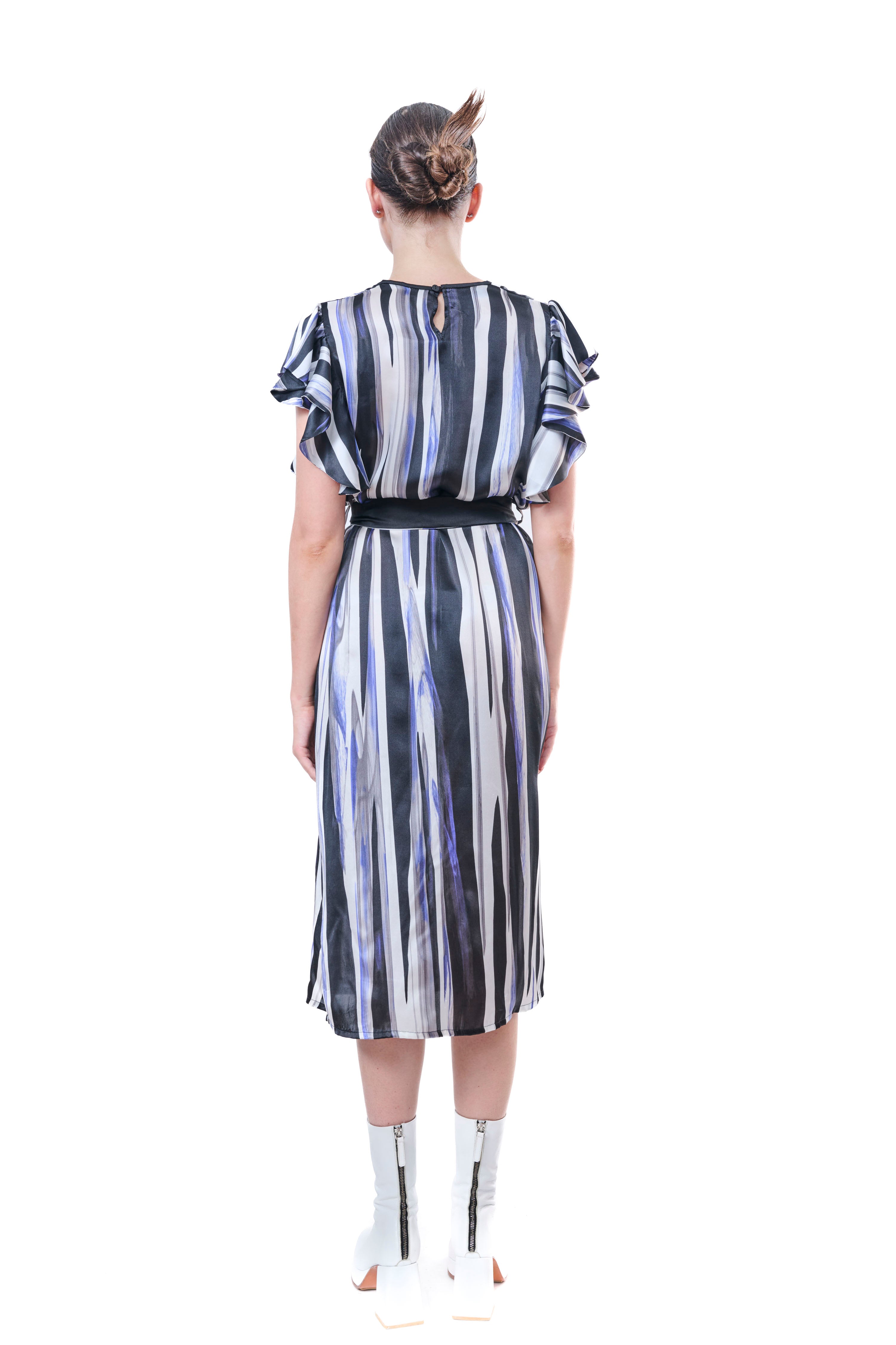 Dress Graphic Print Pure Silk