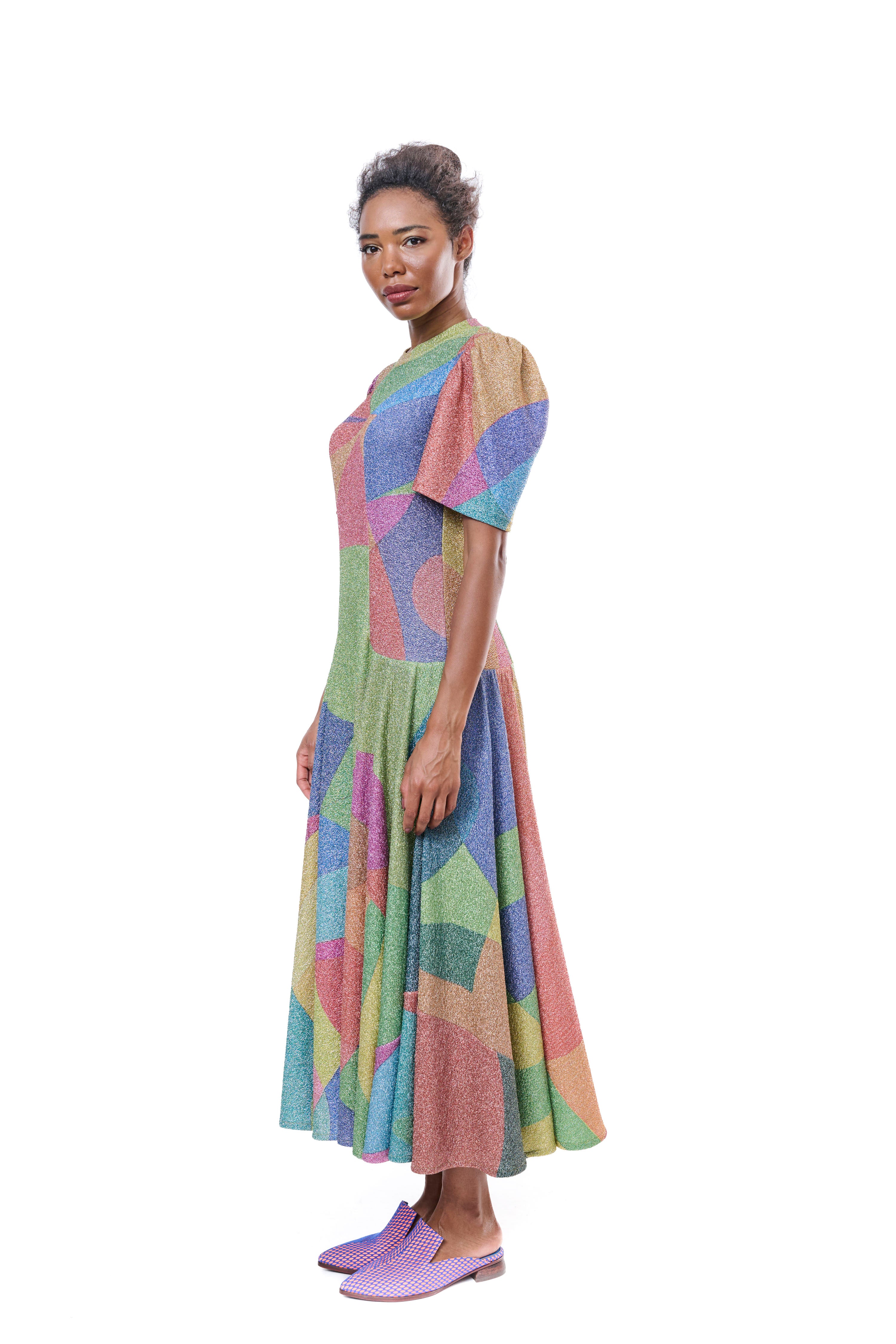 Dress Graphic Lurex Mutlicolor