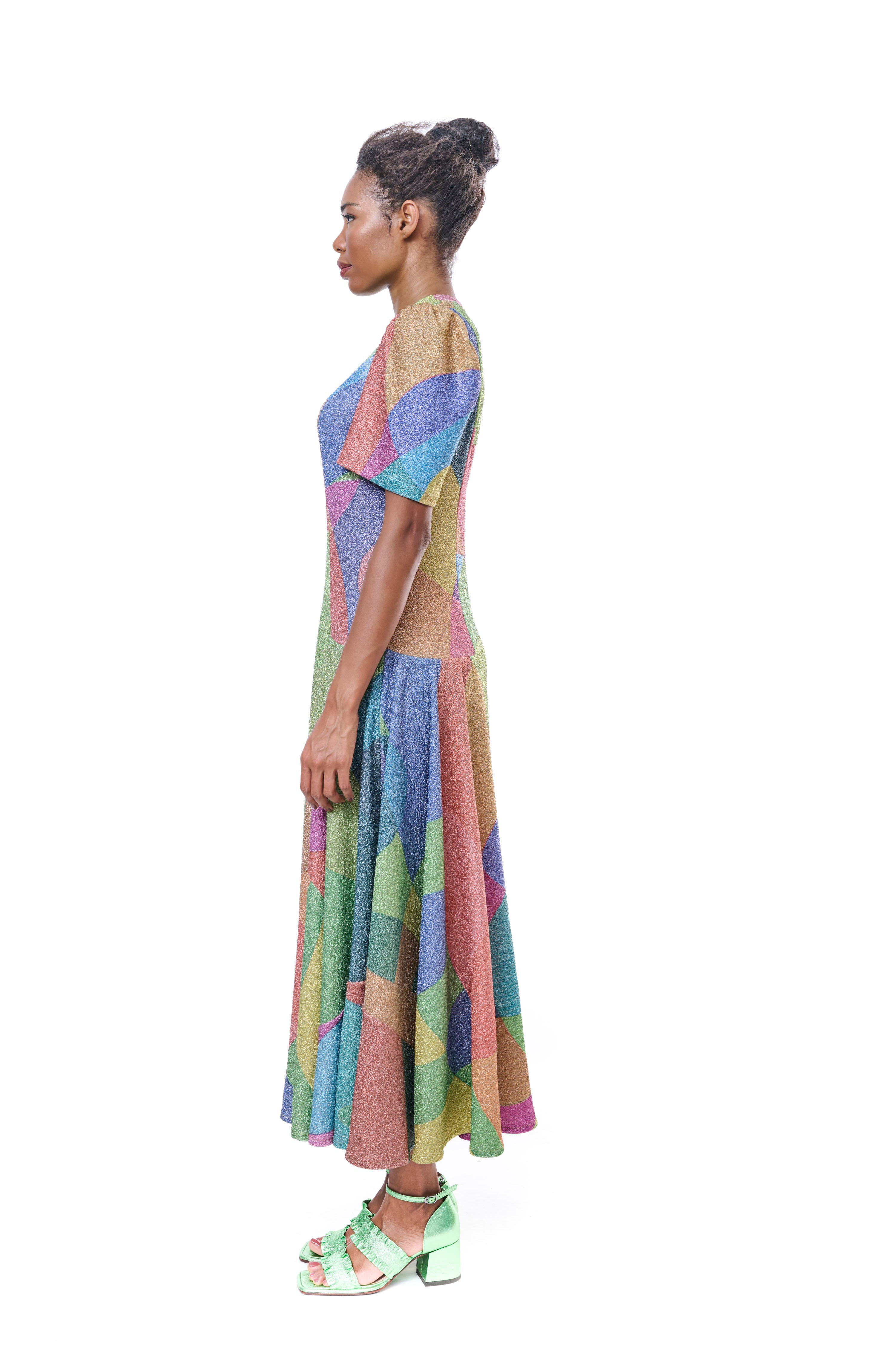 Dress Graphic Lurex Mutlicolor