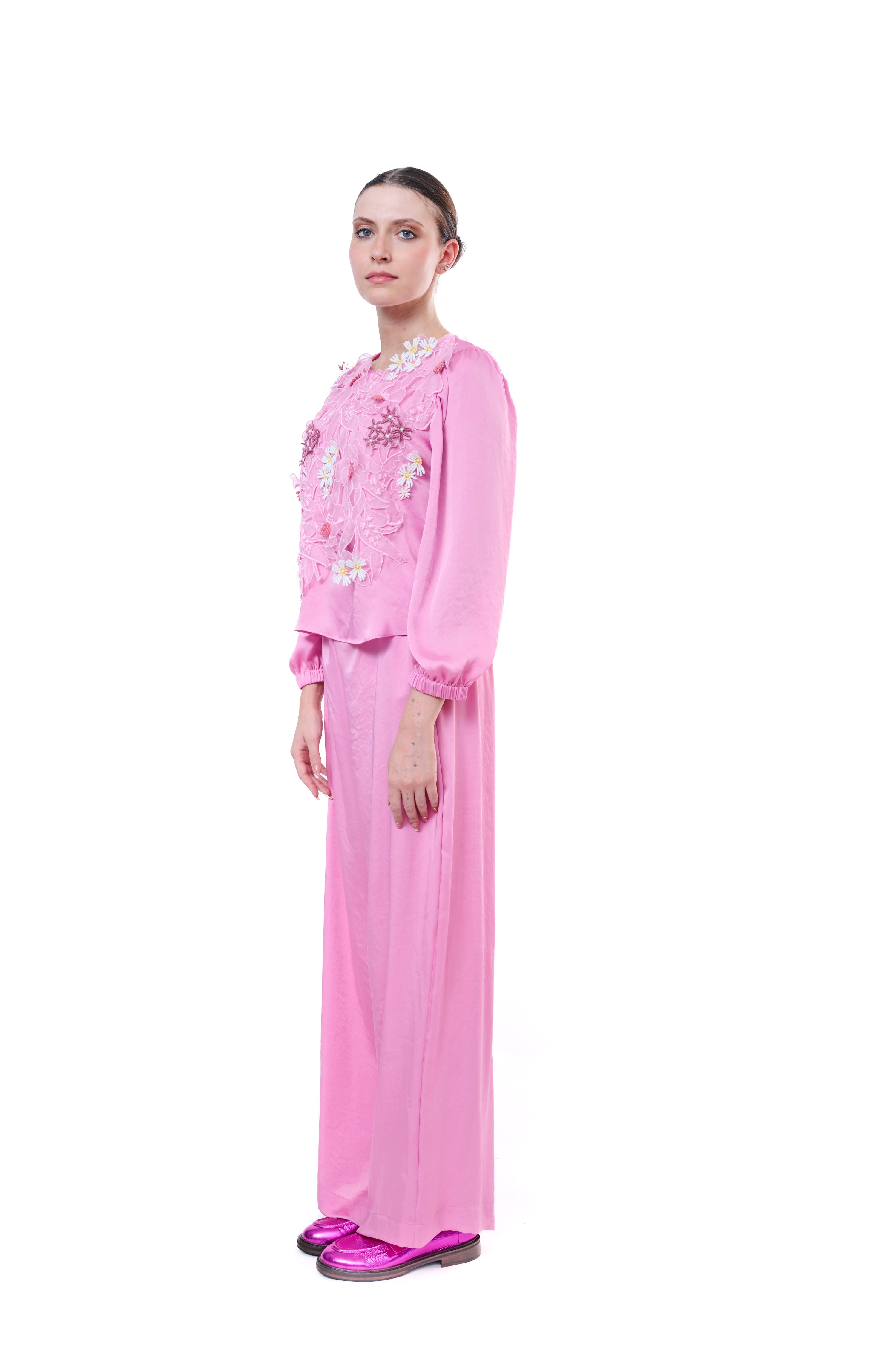 Blouse Baby Pink Embroidery