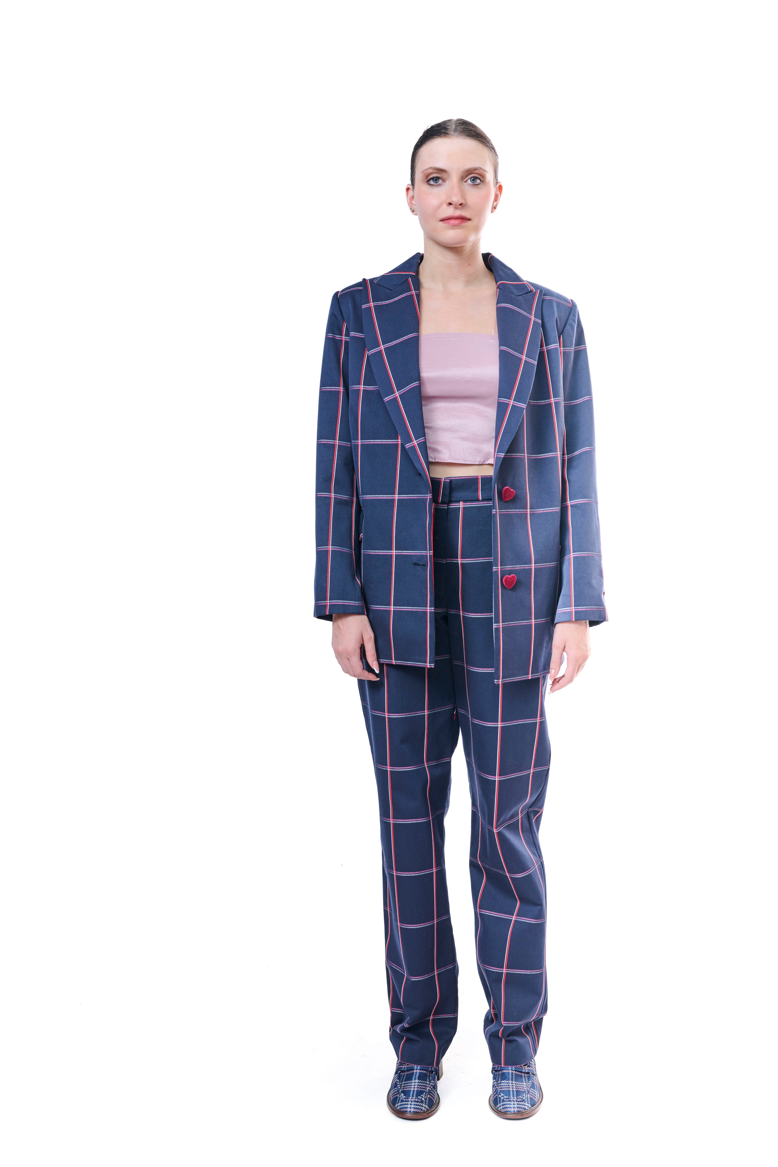 Suit Check Blue