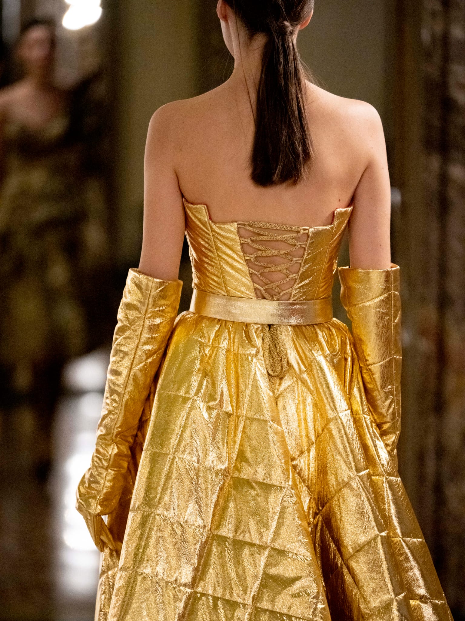 Dress Gold Runway