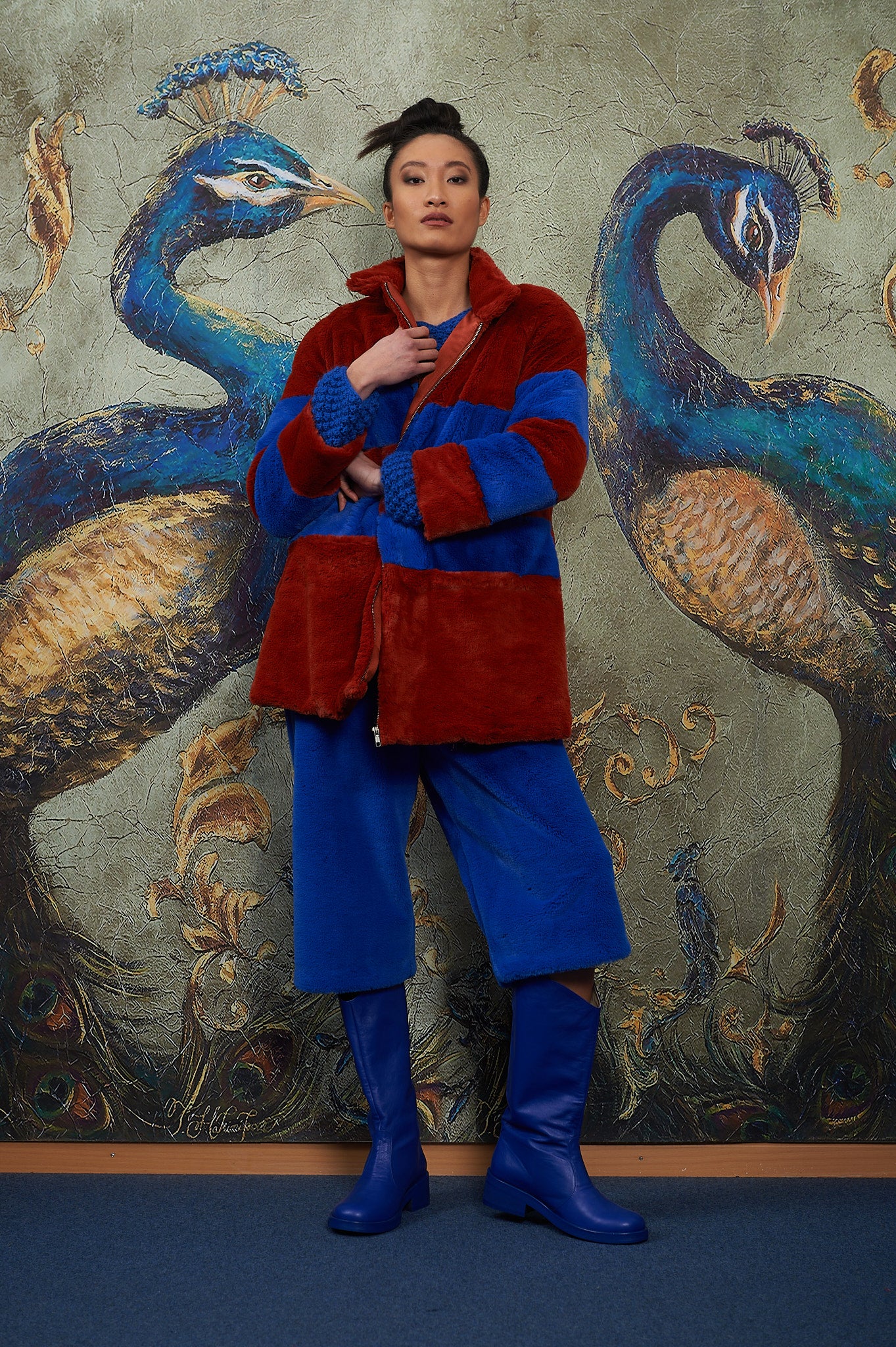 Jacke aus Kunstpelz Einzelstück