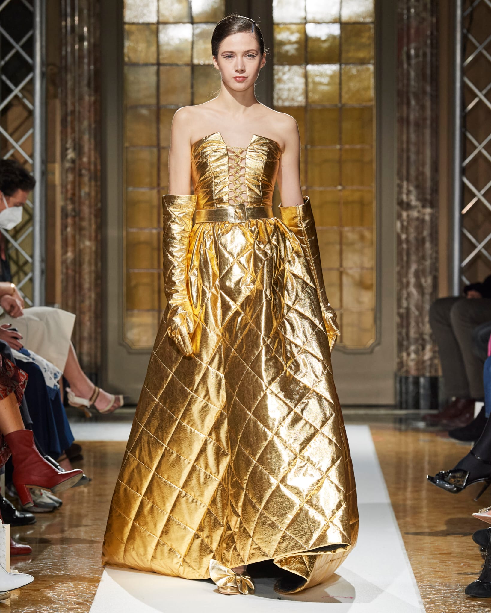 Dress Gold Runway
