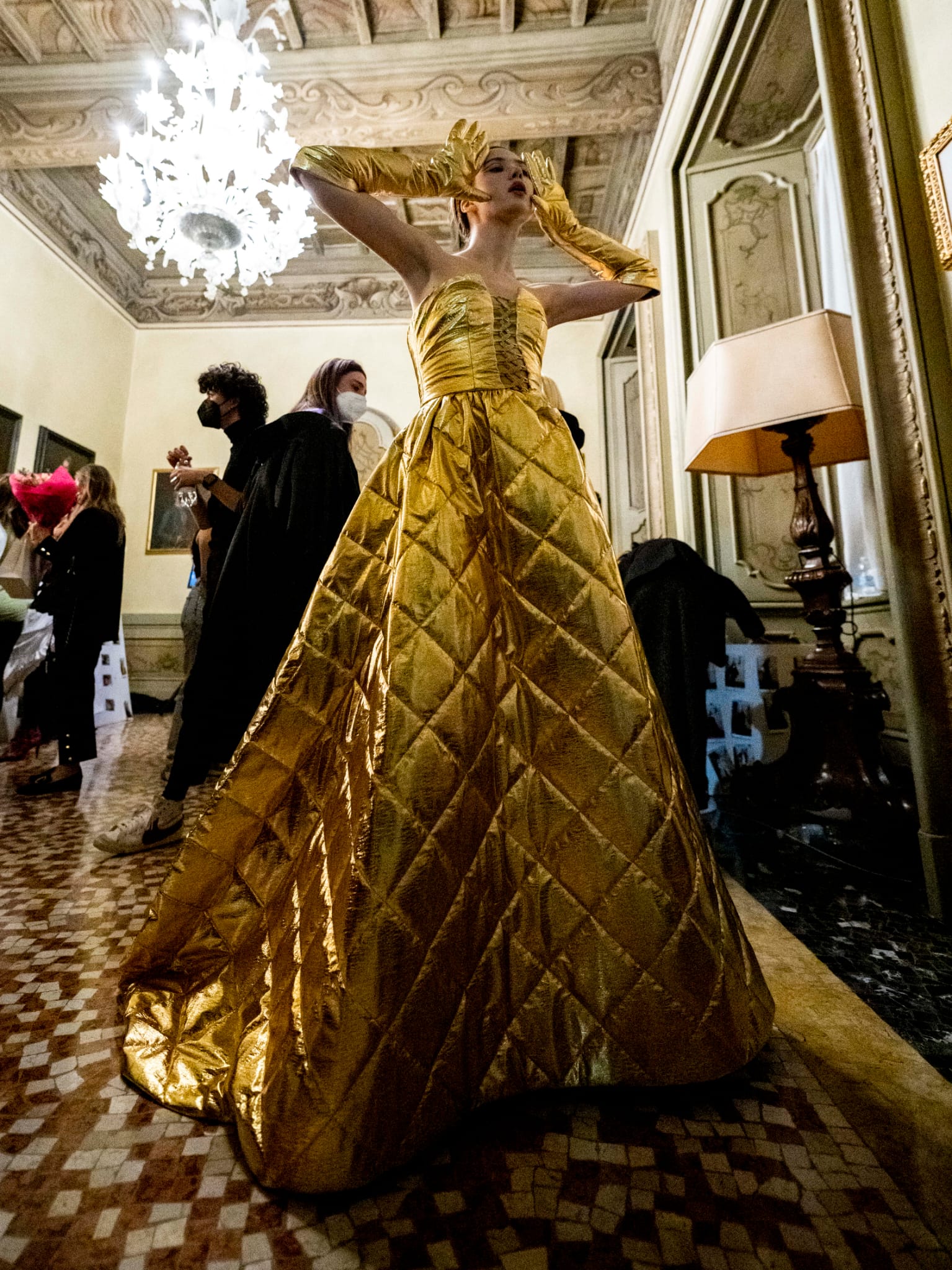 Dress Gold Runway