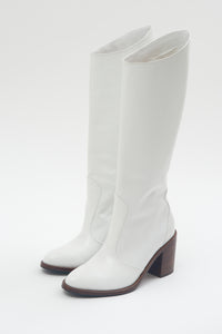 White Handmade Boots
