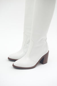 White Handmade Boots