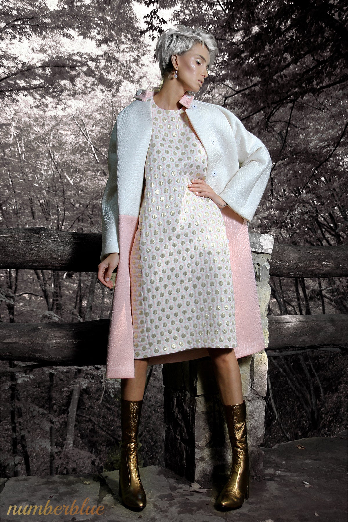 Coat Creme Blush Rose