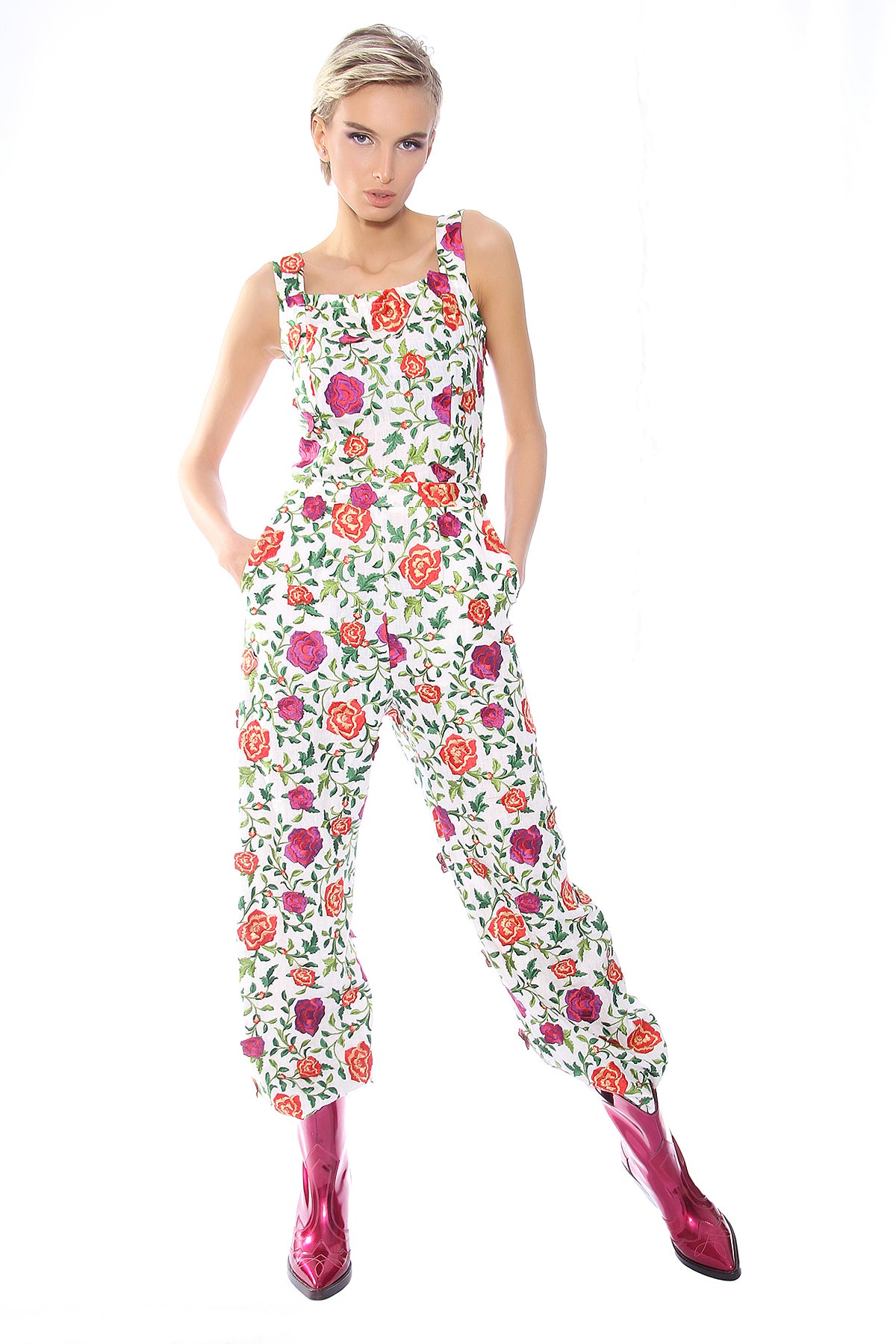 Overall mit 3D Blumen