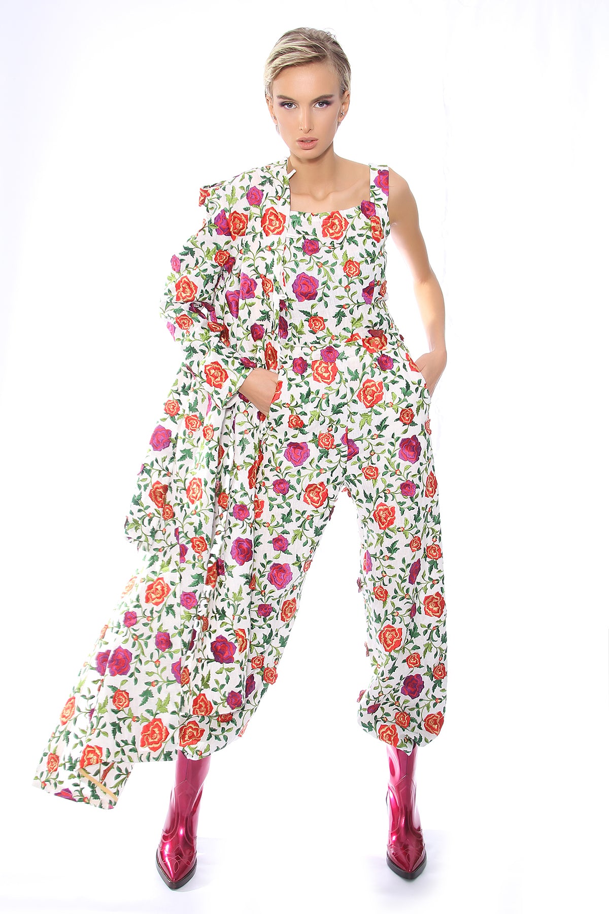 Overall mit 3D Blumen