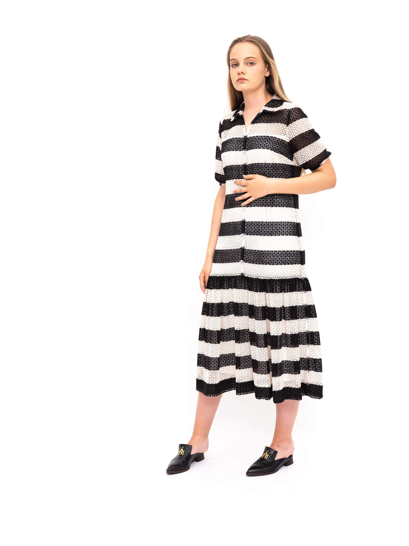 Dress Stripes Black White