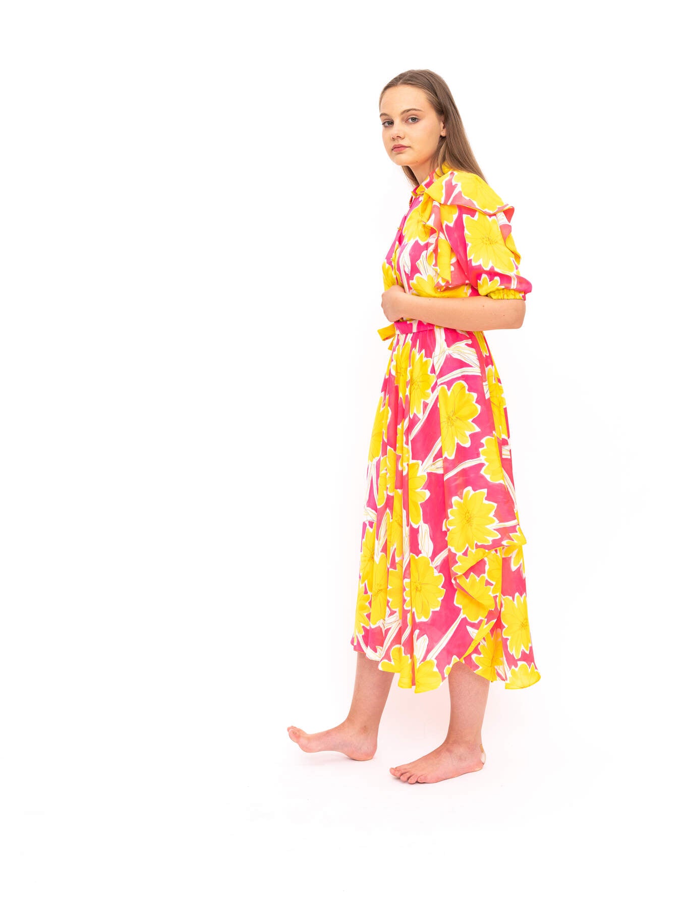 Dress Yellow Pink