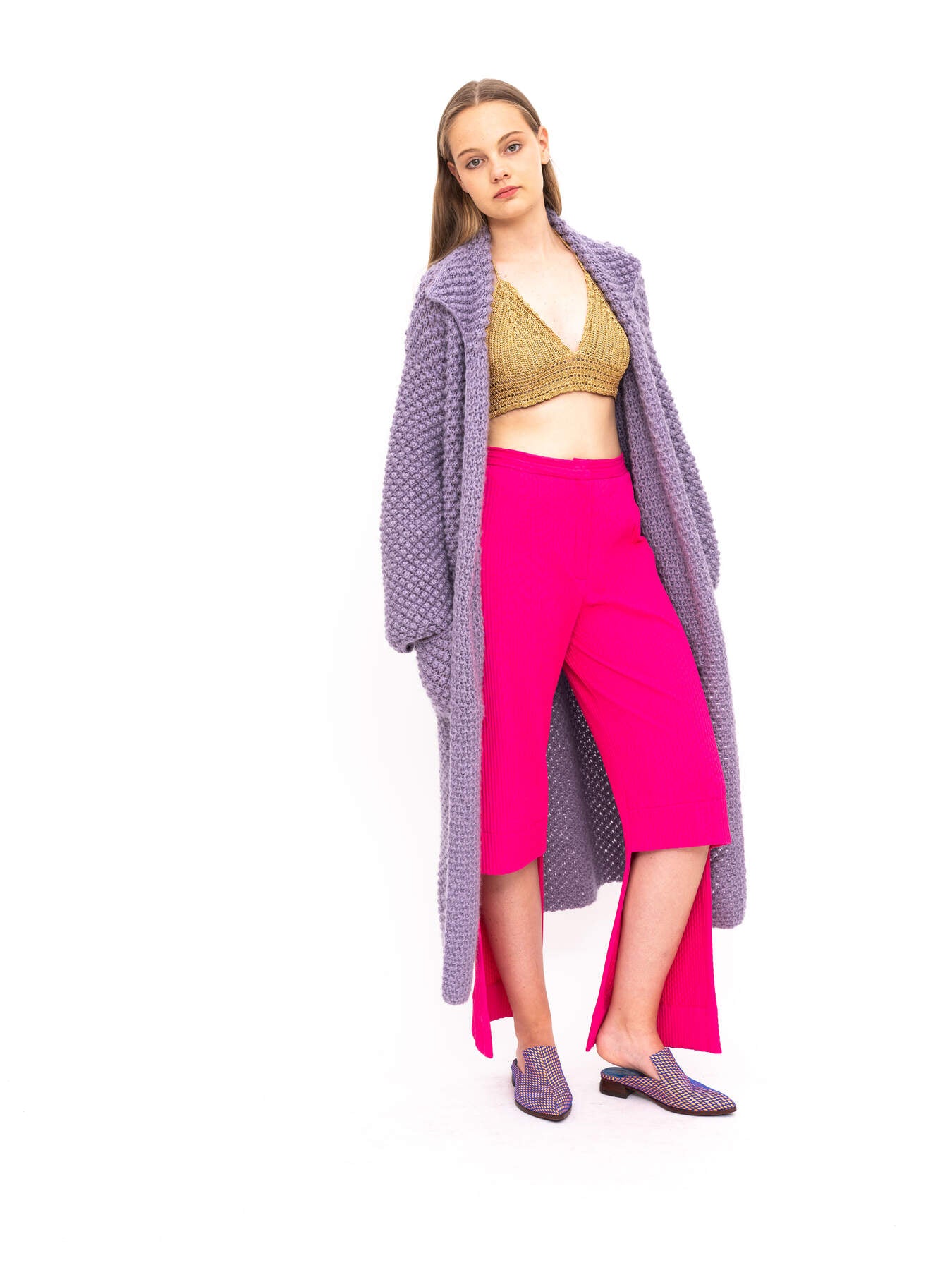 Handmade Cardigan Purple