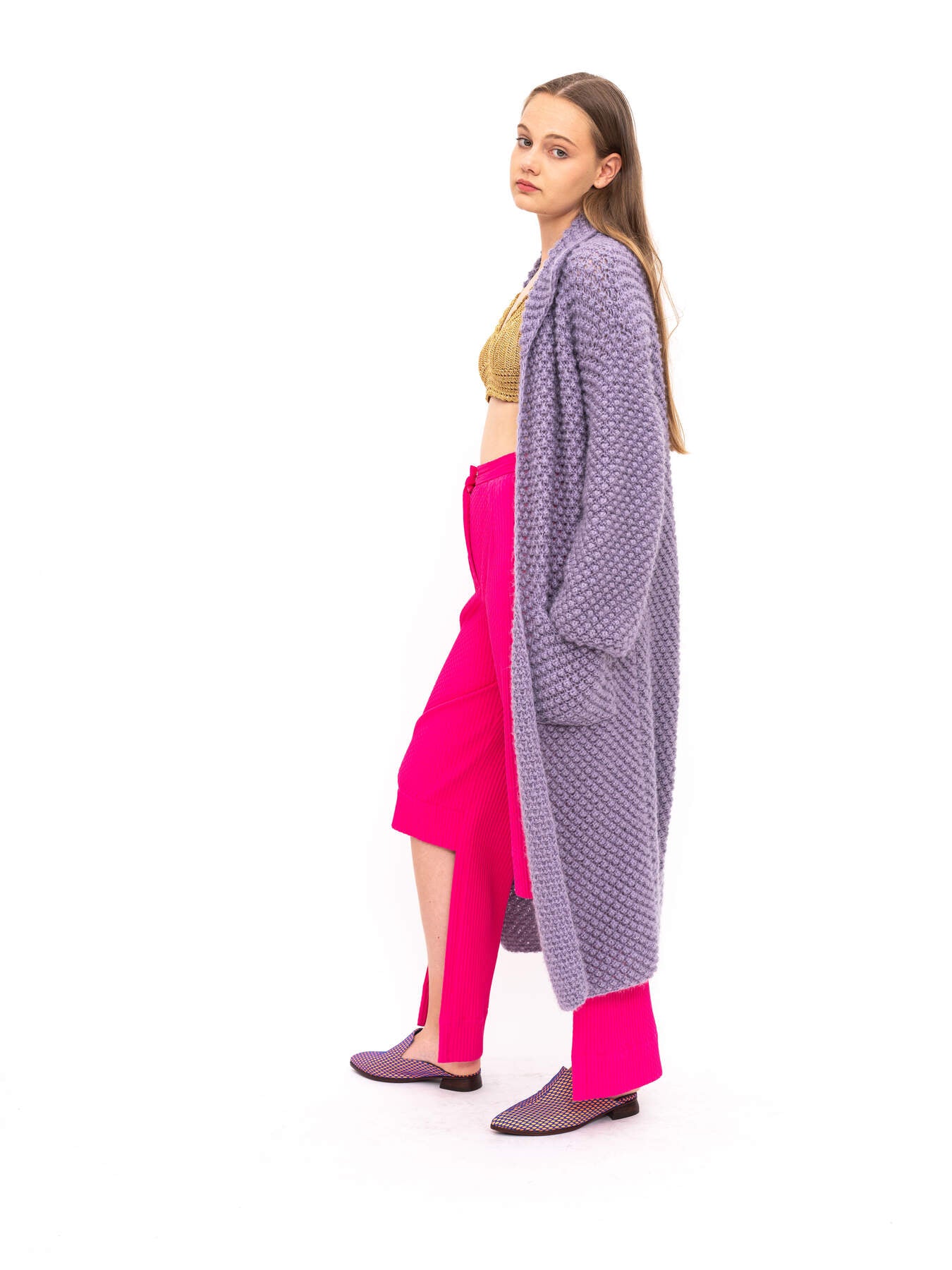 Handmade Cardigan Purple