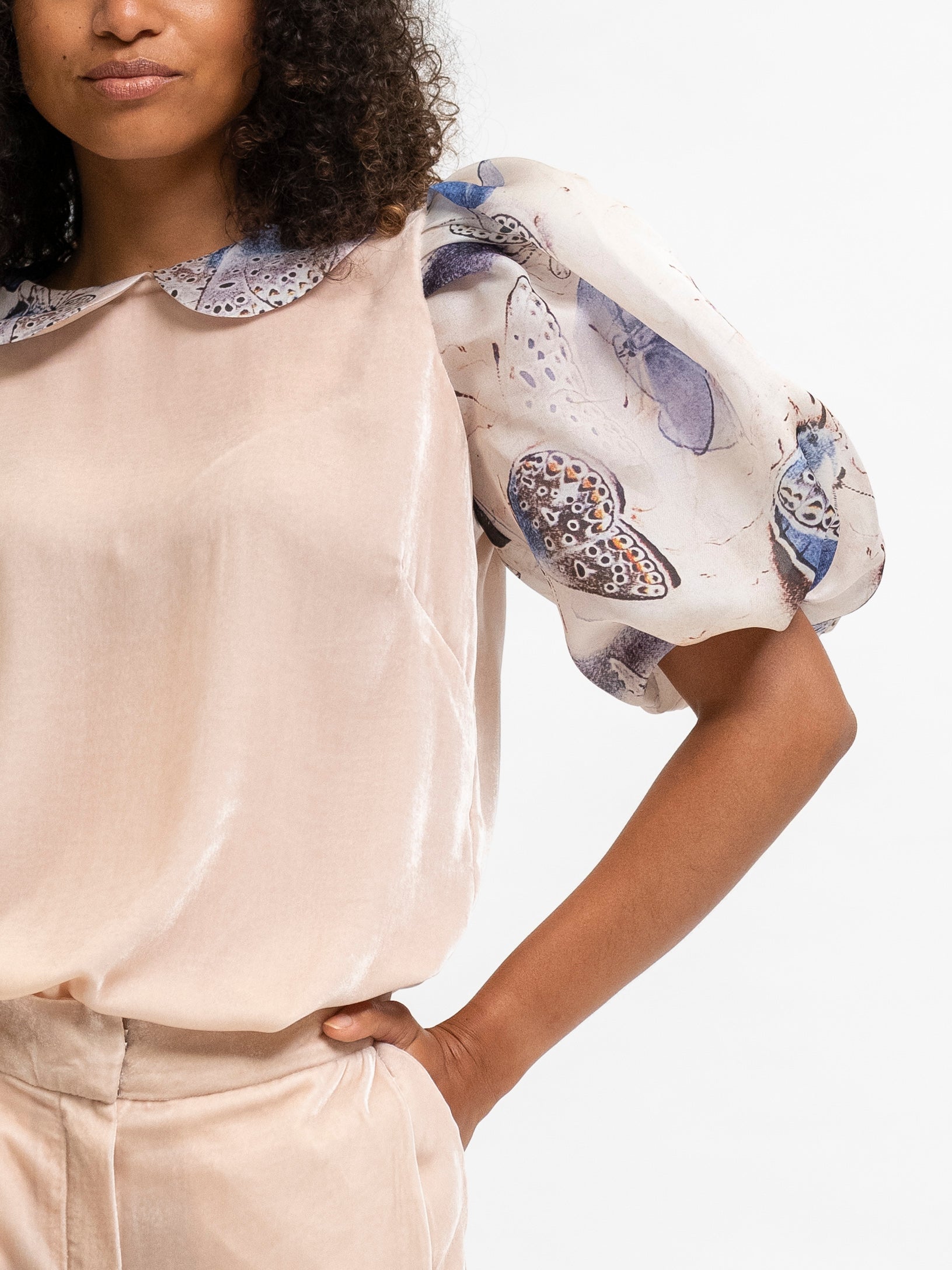 Puff Sleeve Blouse and Pants