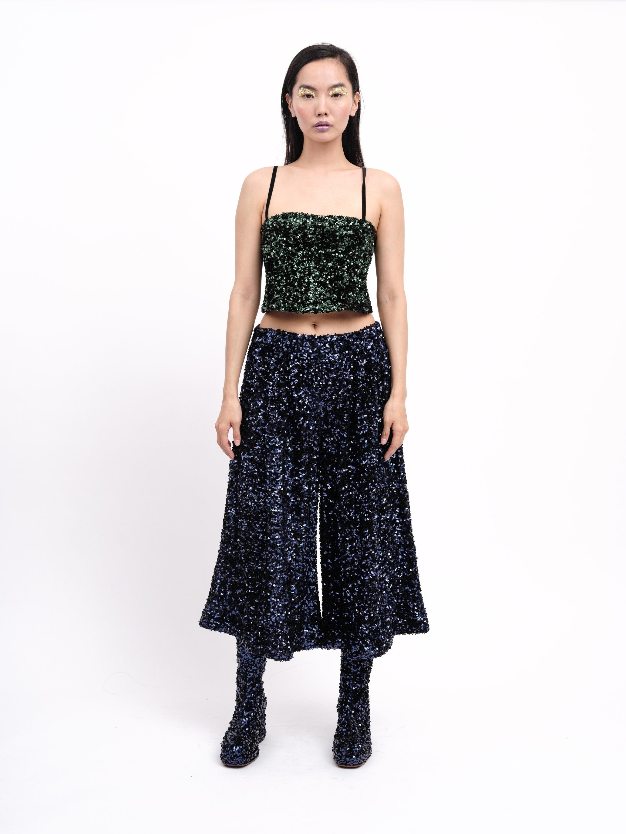 Culottes Sequins Blue