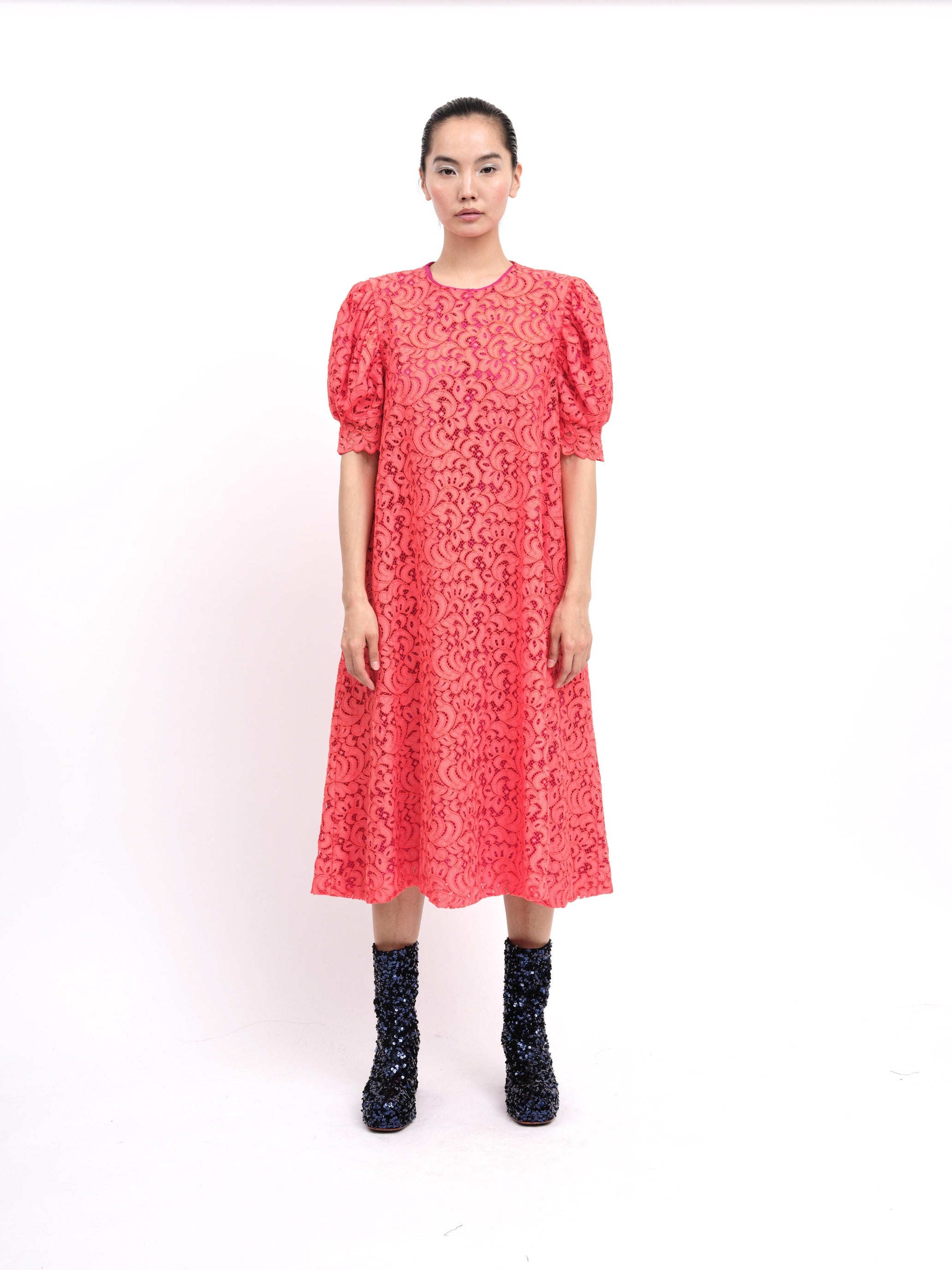Dress Lace Coral