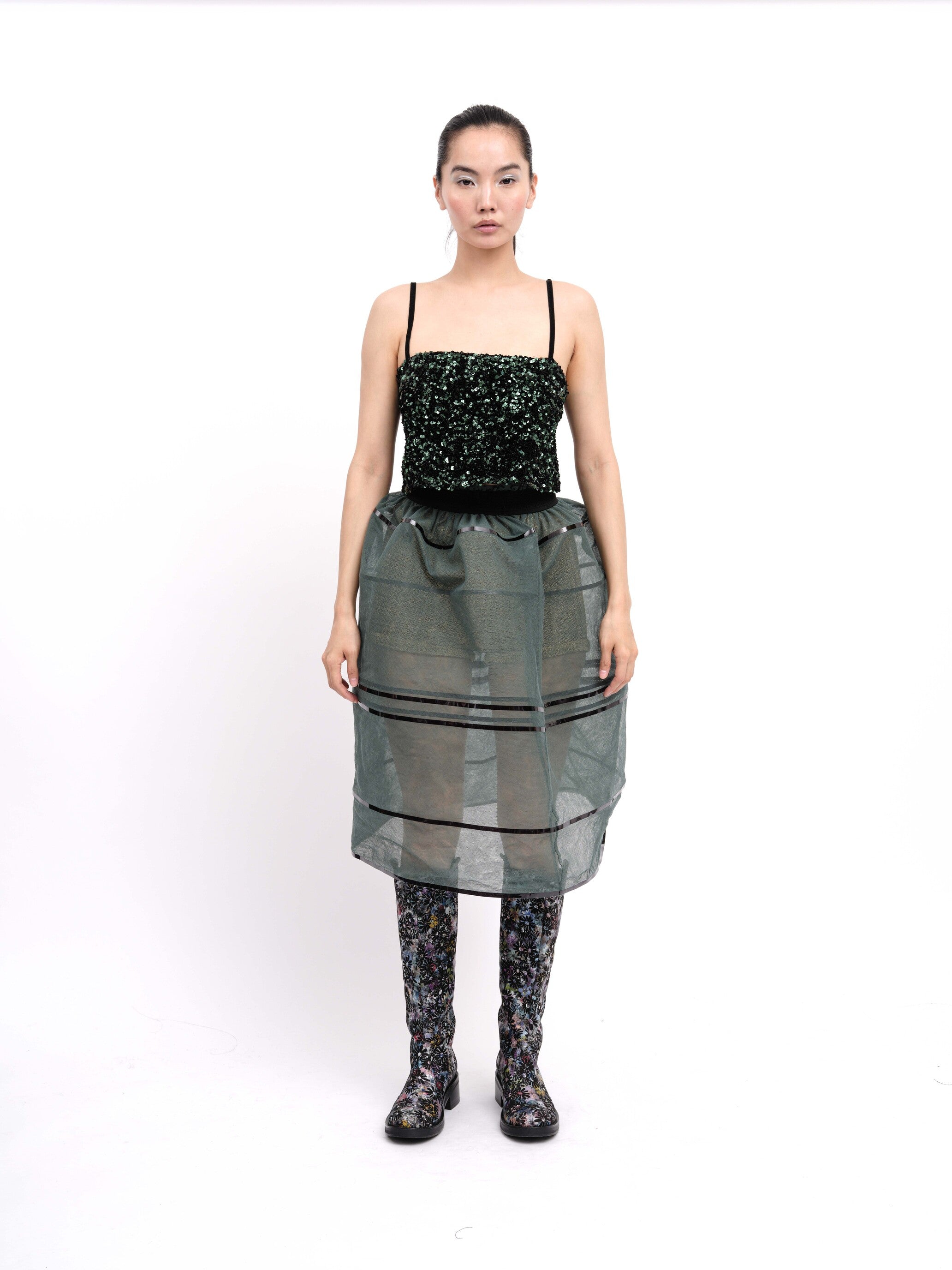Skirt Transparent Green