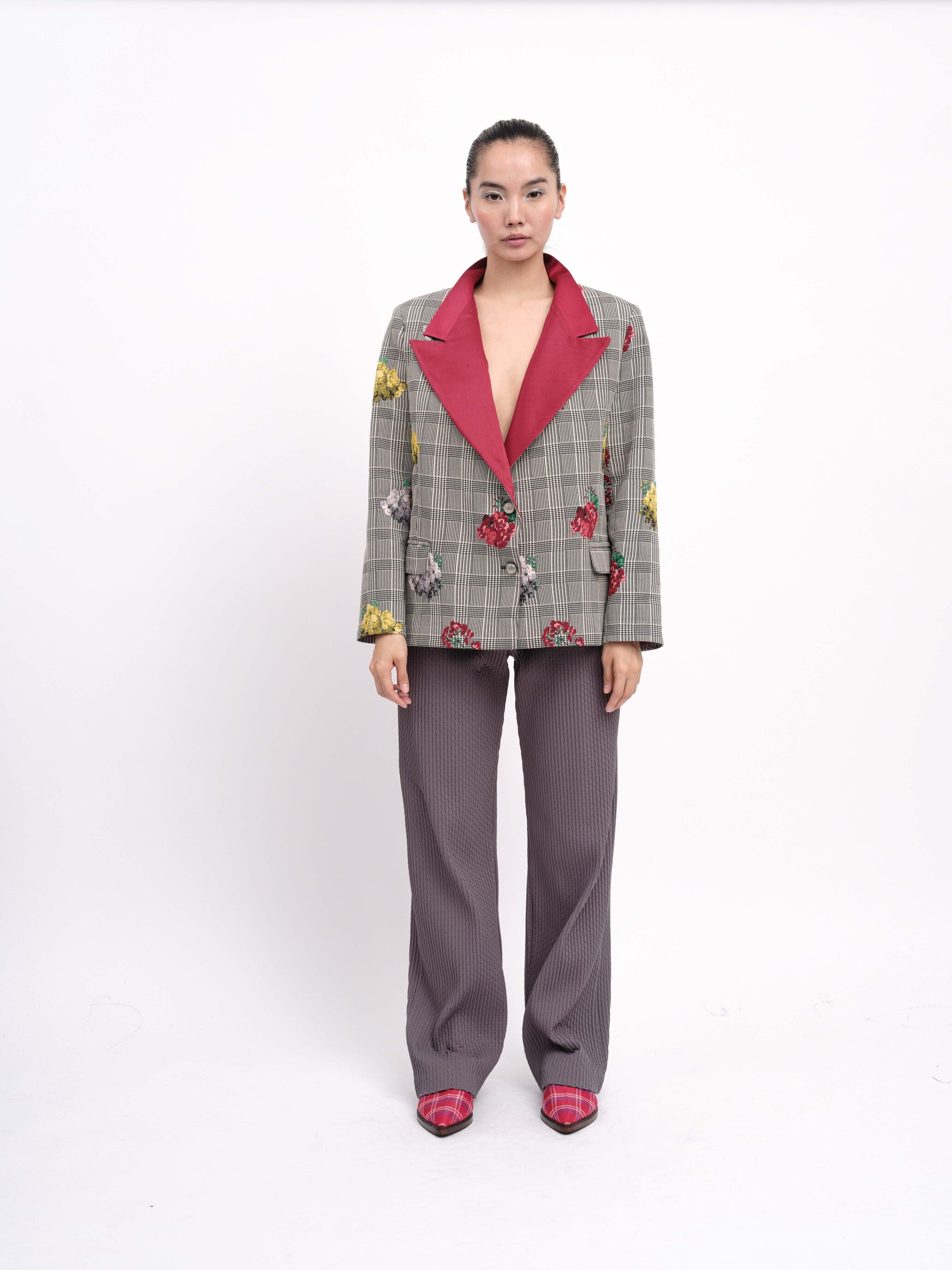 Blazer Check Flowers