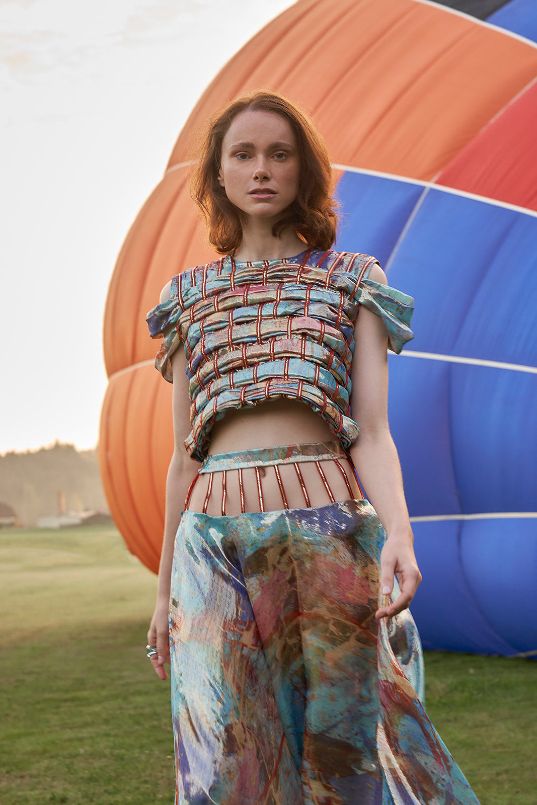 Top and Skirt Silk Runway Paris