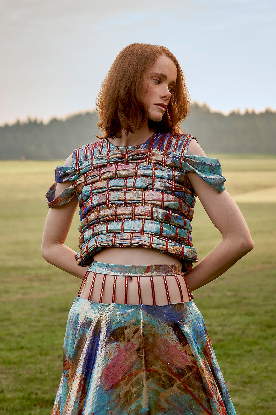 Top and Skirt Silk Runway Paris