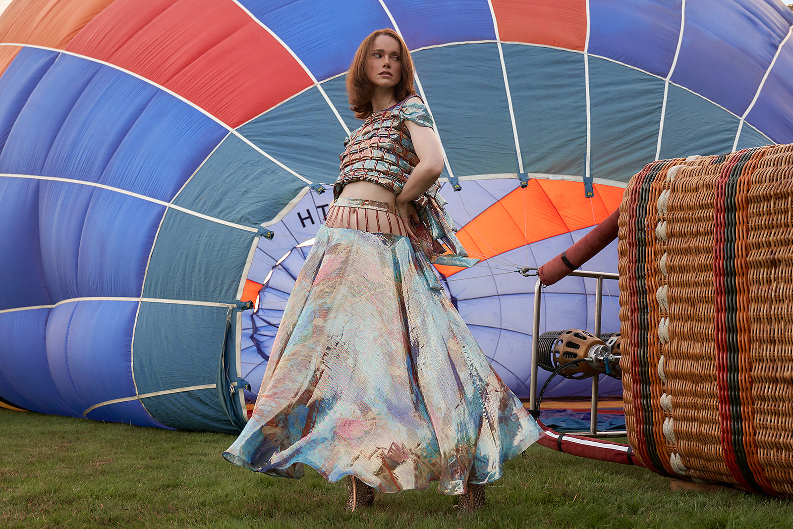 Top and Skirt Silk Runway Paris