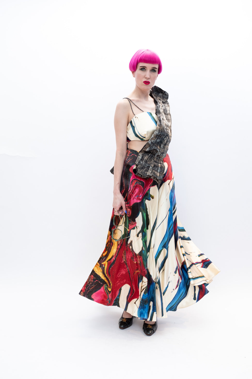 Dress Silk Runway Paris