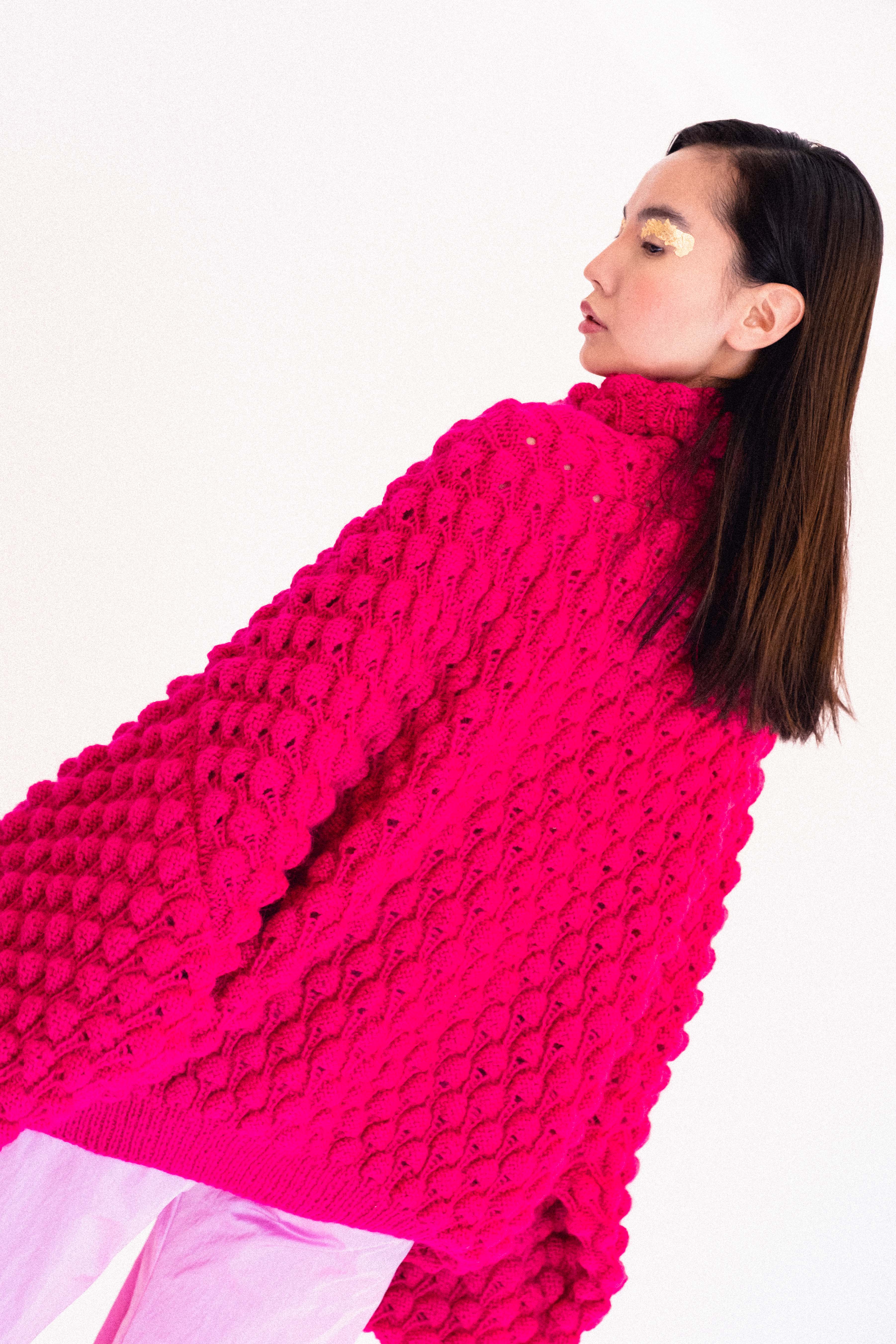 Handmade Pullover Fuchsia