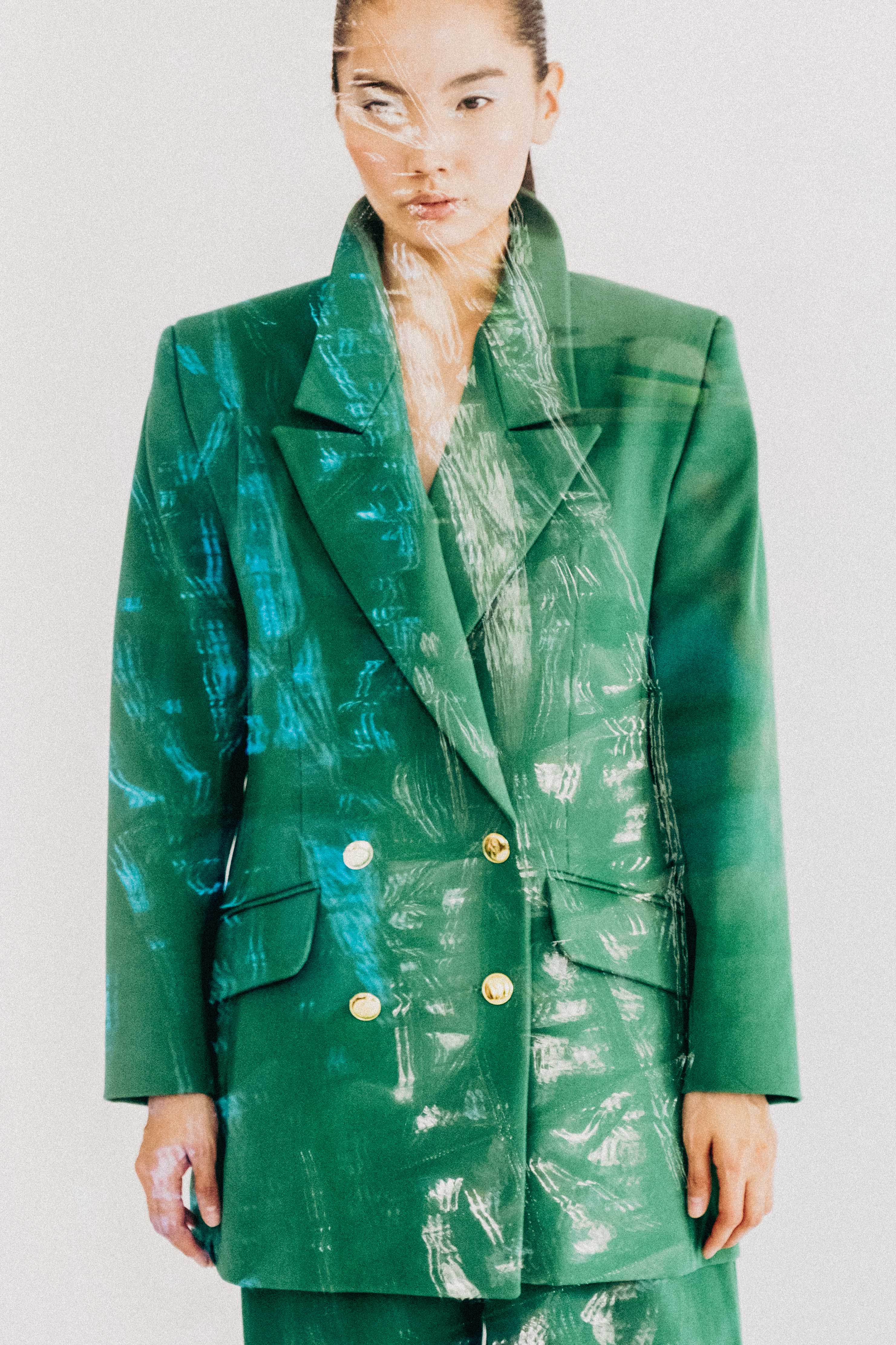 Green Suit Wide Fit