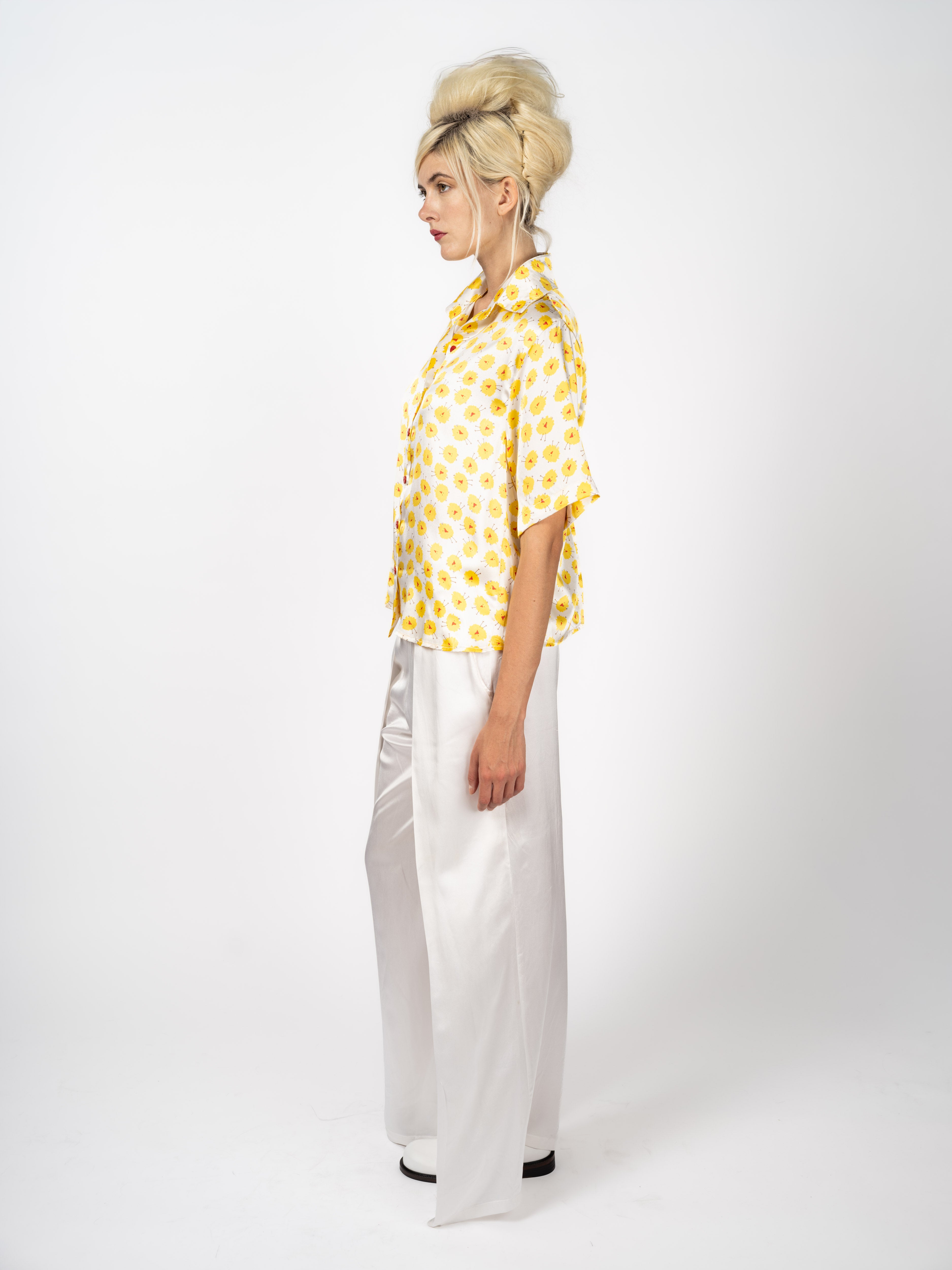 Blouse Silk Chick Print – side