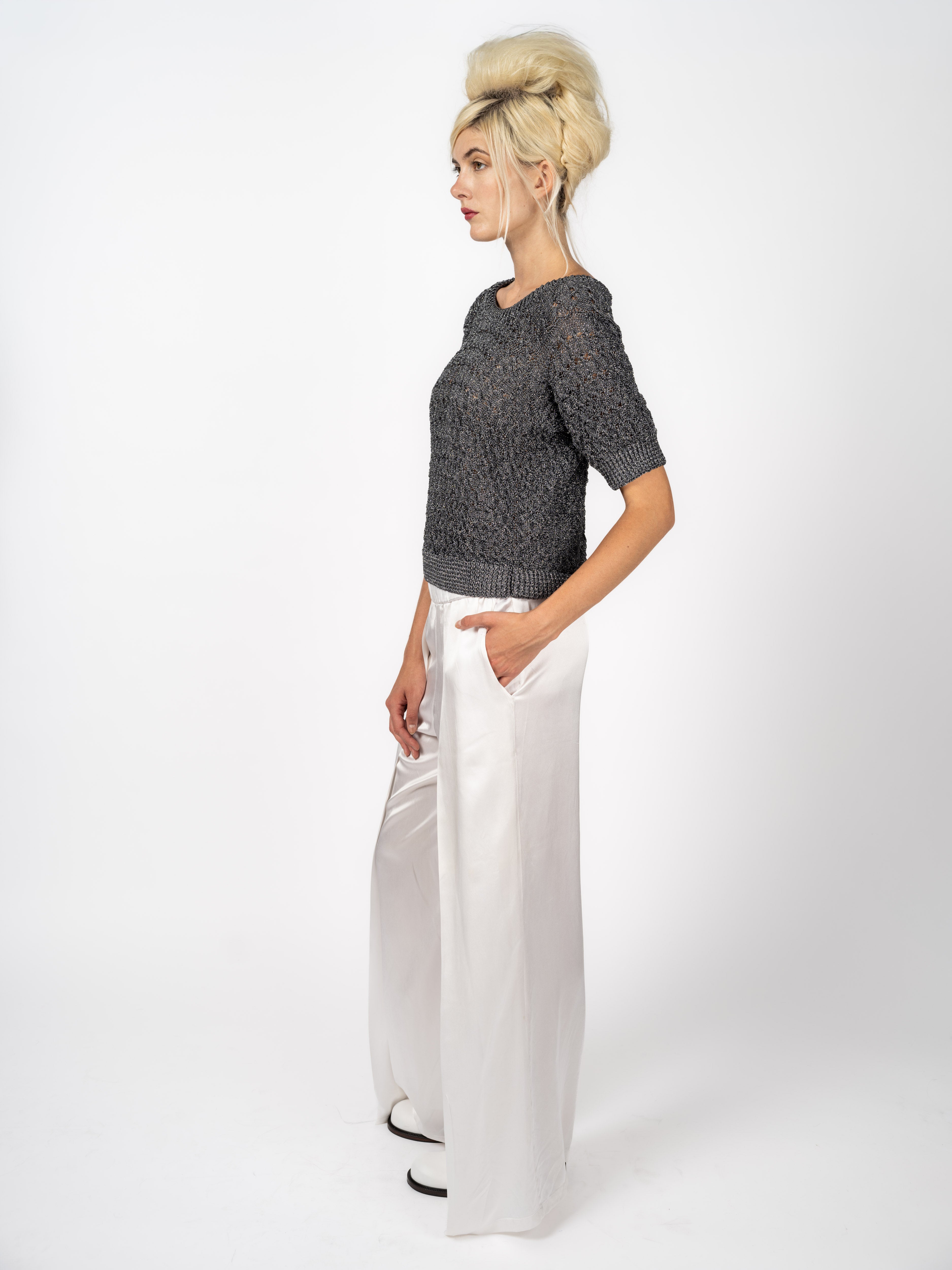 Knit Top Anthracite – side