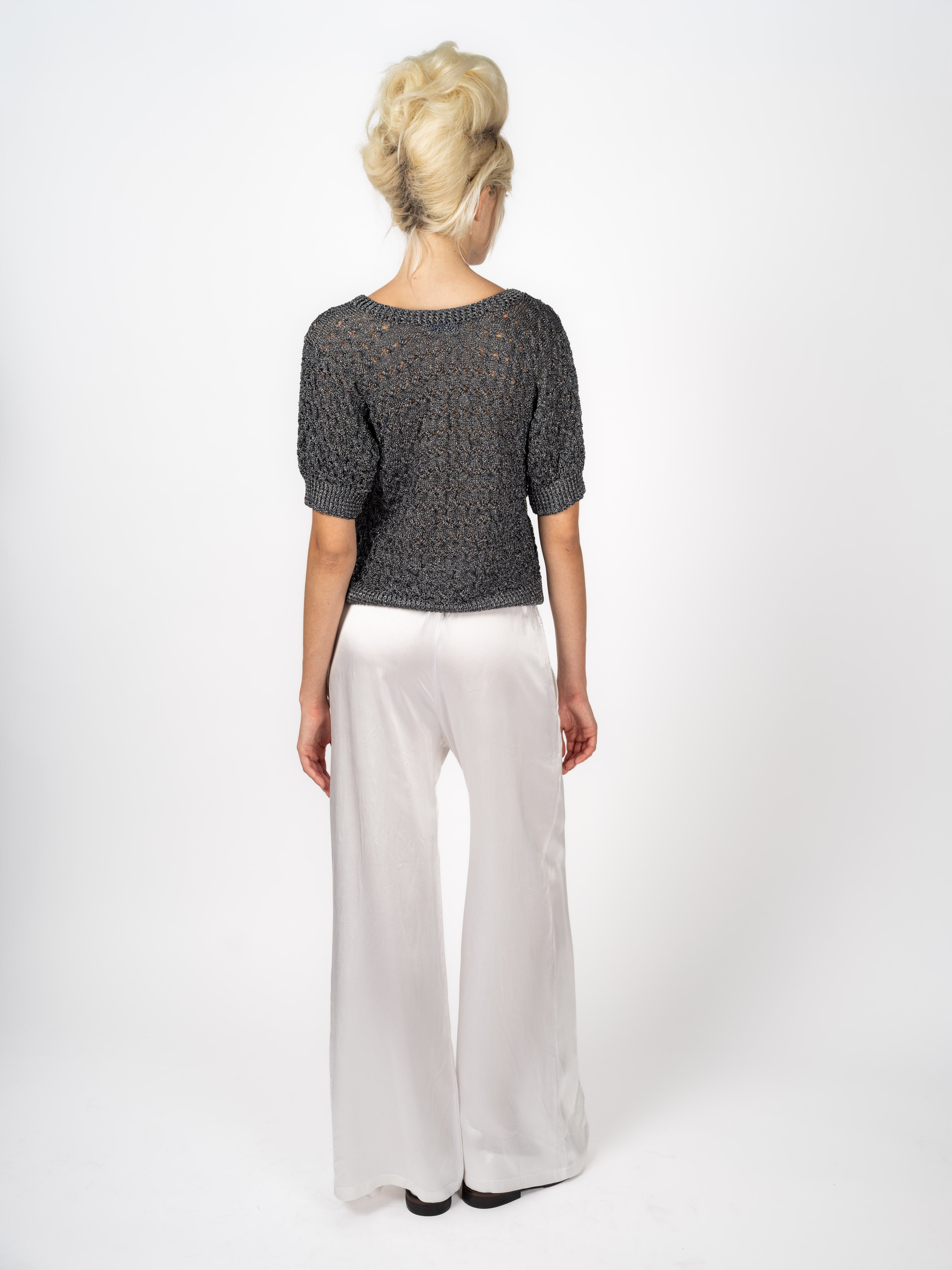 Knit Top Anthracite – back