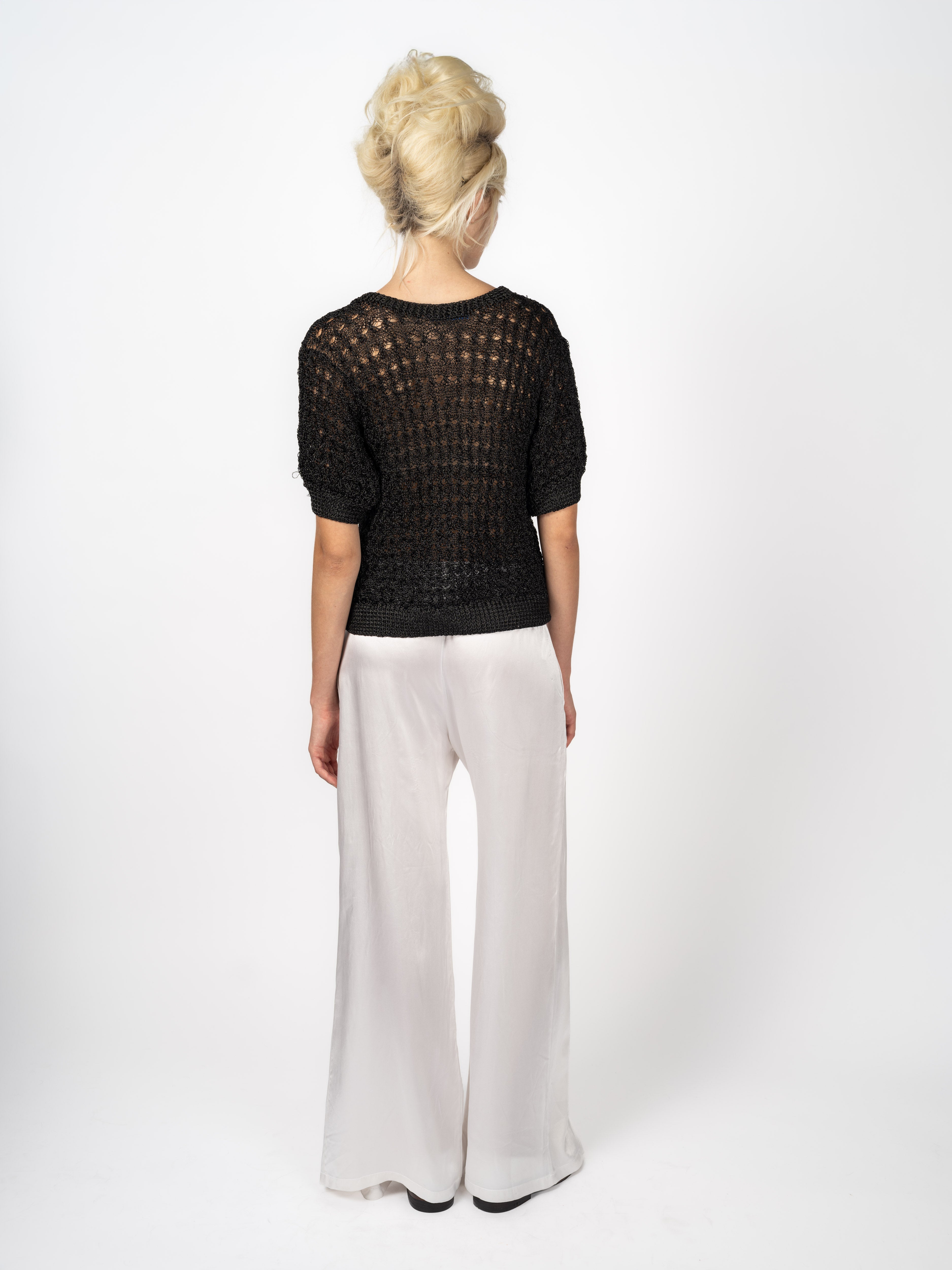 Knit Top Black – back