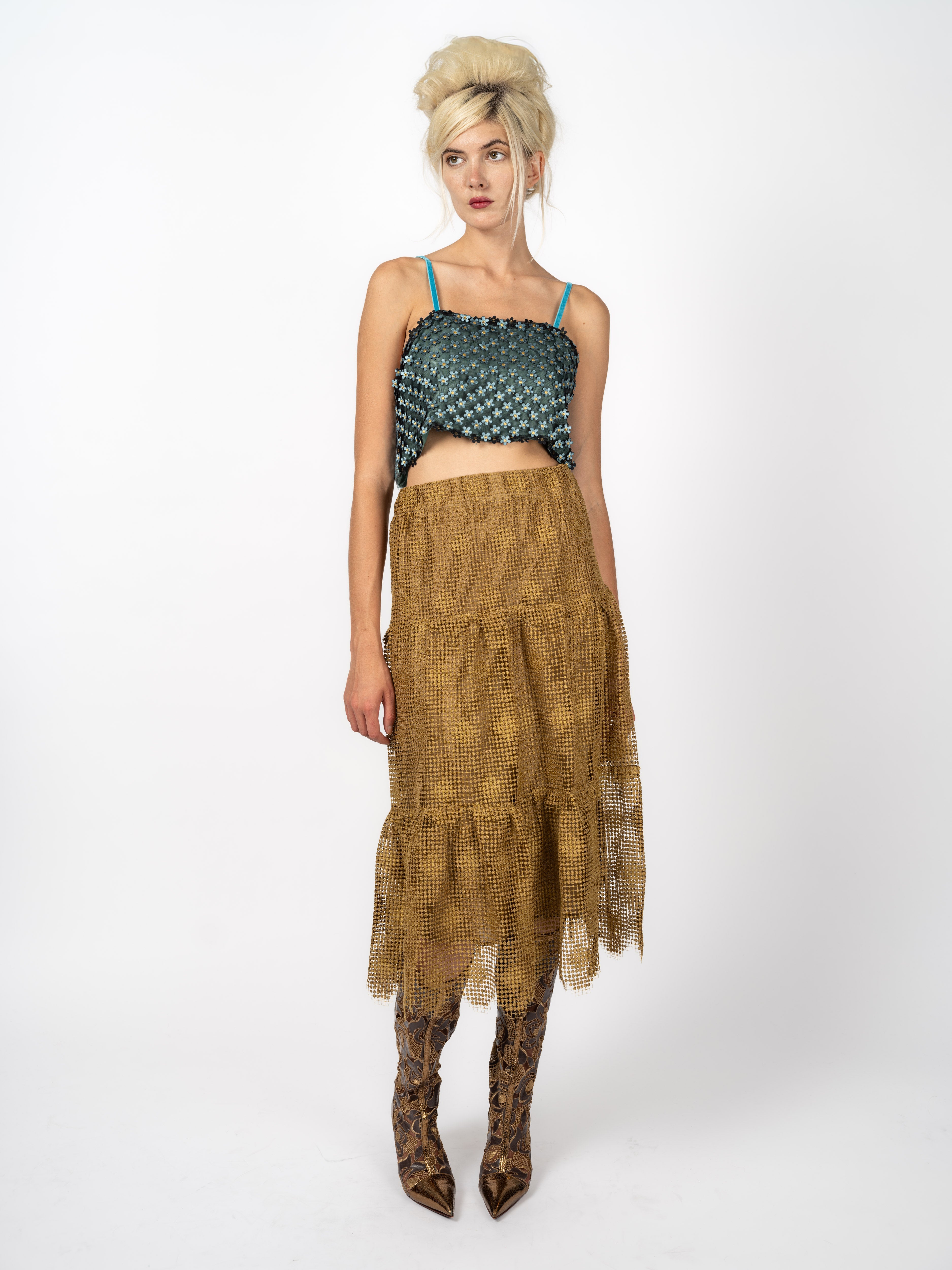 Top 3D Flowers Tulle – full look