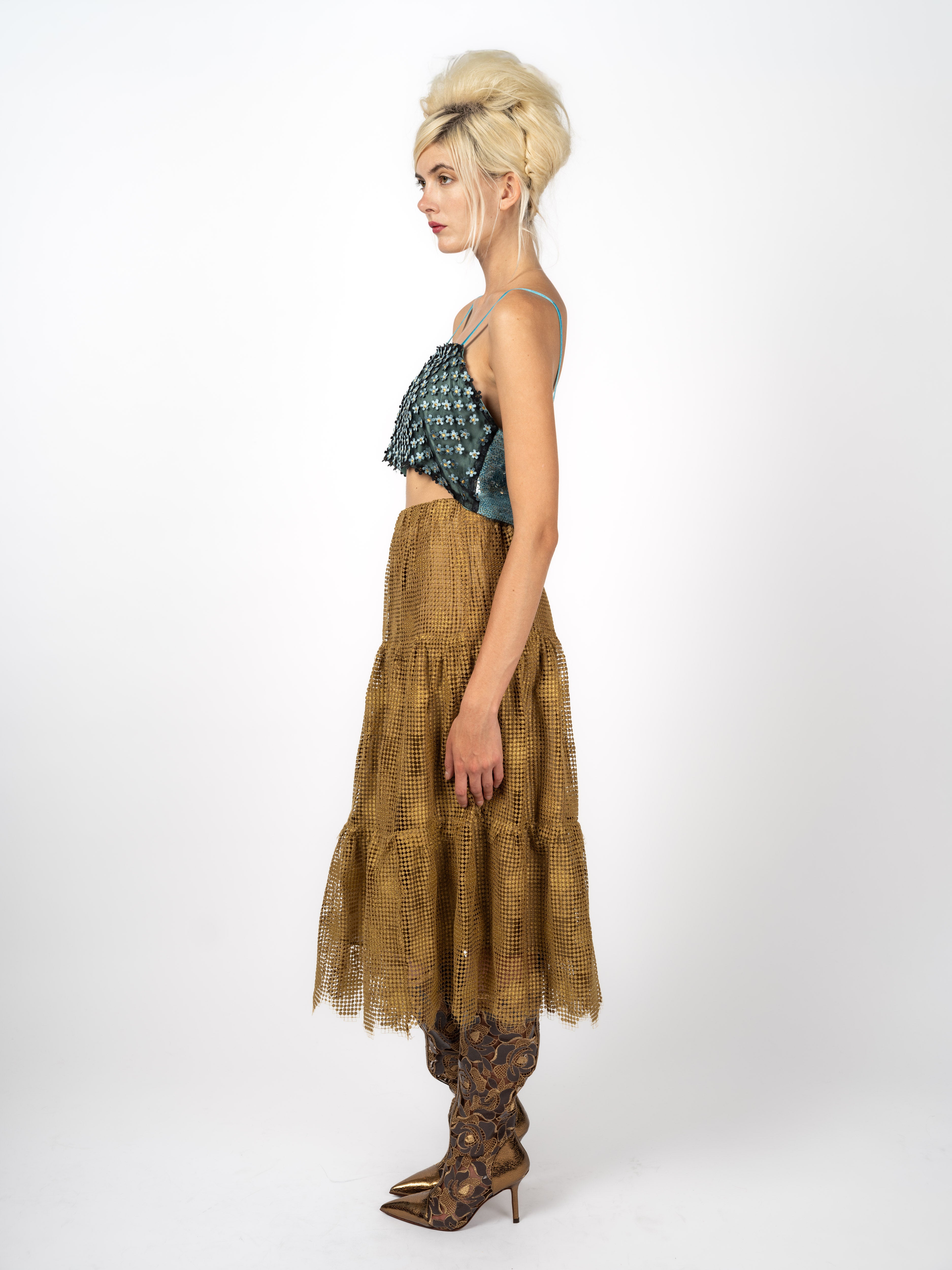 Top 3D Flowers Tulle – side