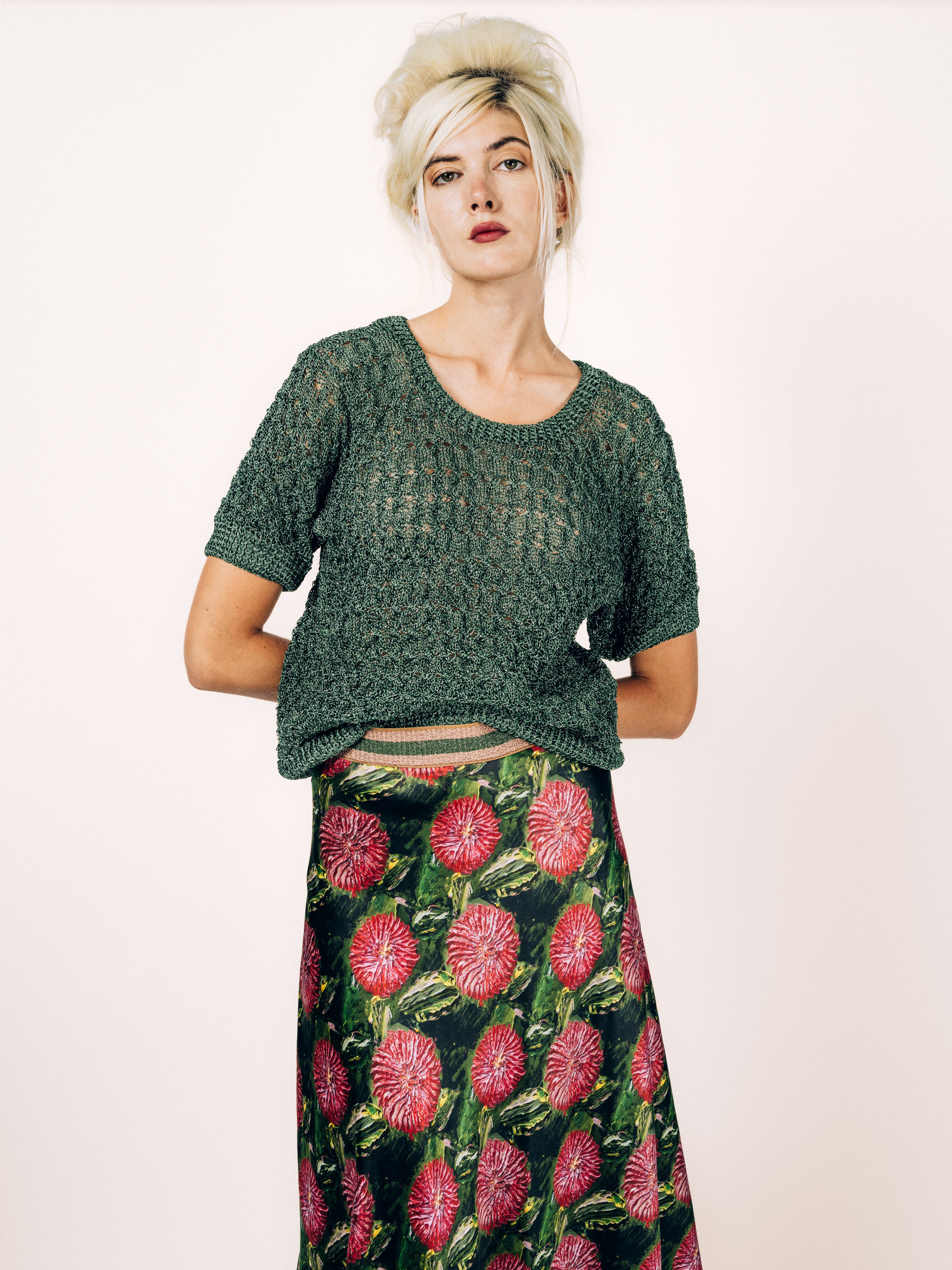 Knit Top Green – front