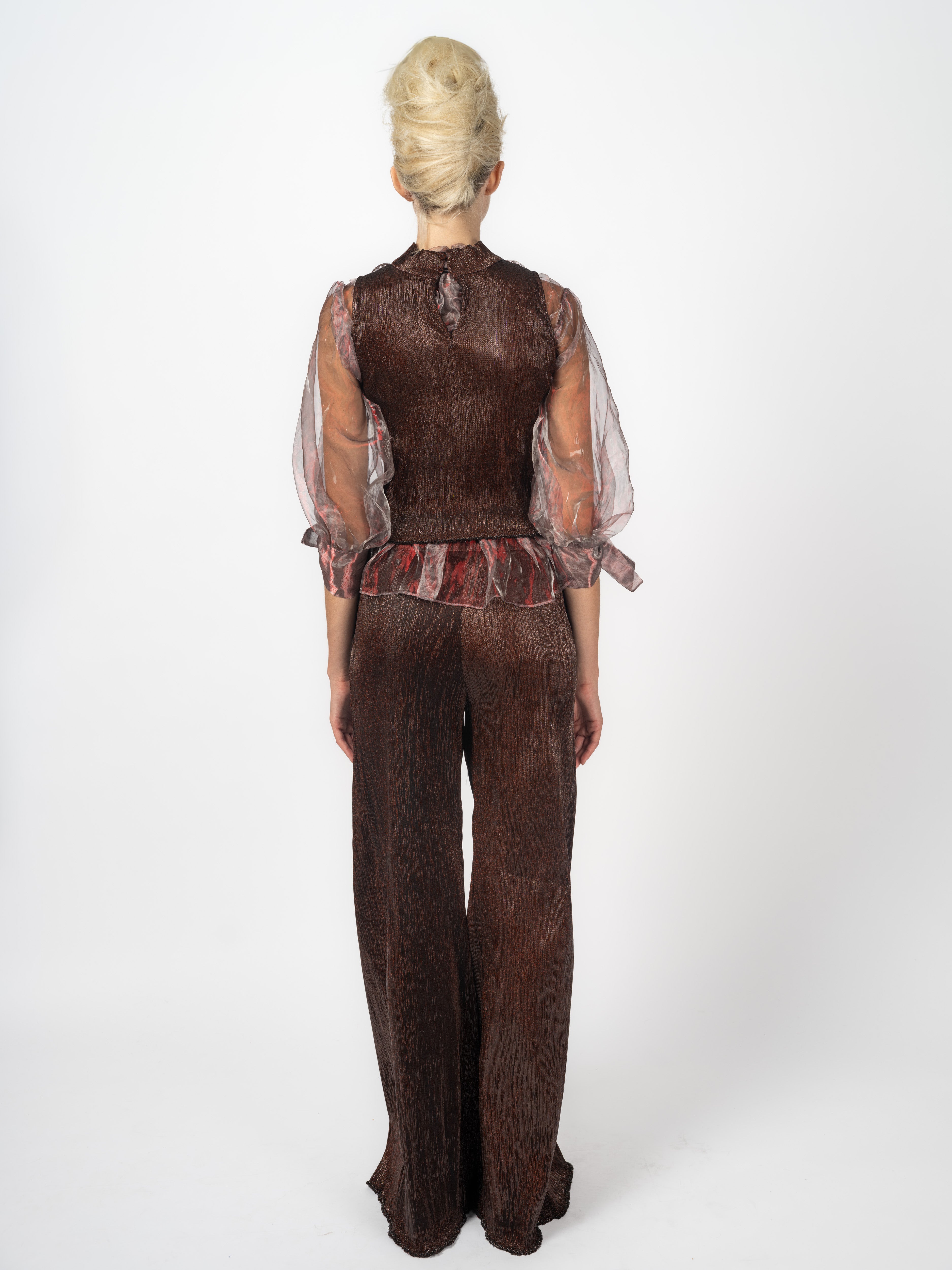 Top Bronze mit Fransenbesatz – weitere Ansicht