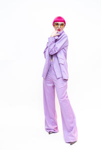 Suit Purple Wide Leg