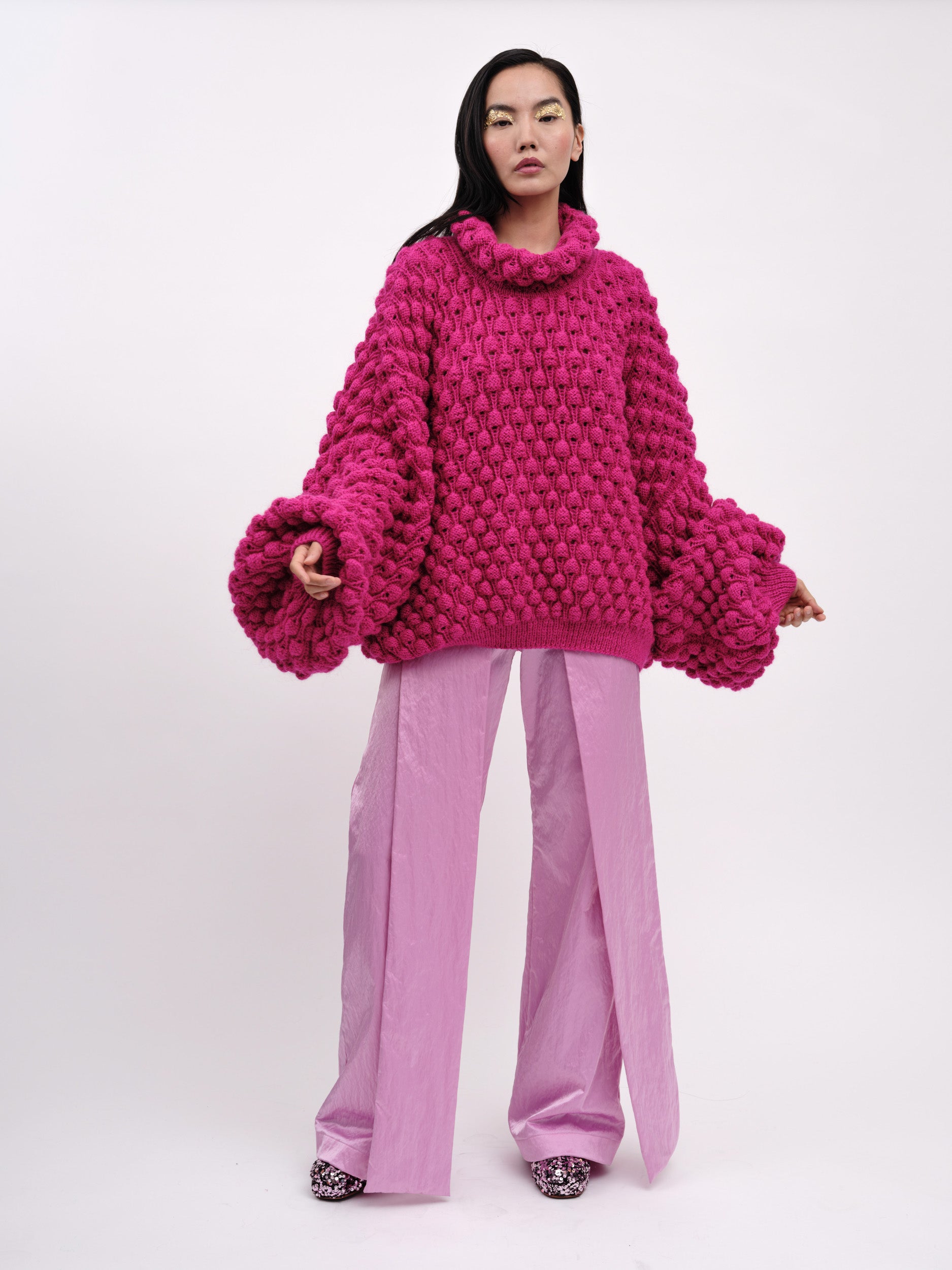 Handmade Pullover Fuchsia