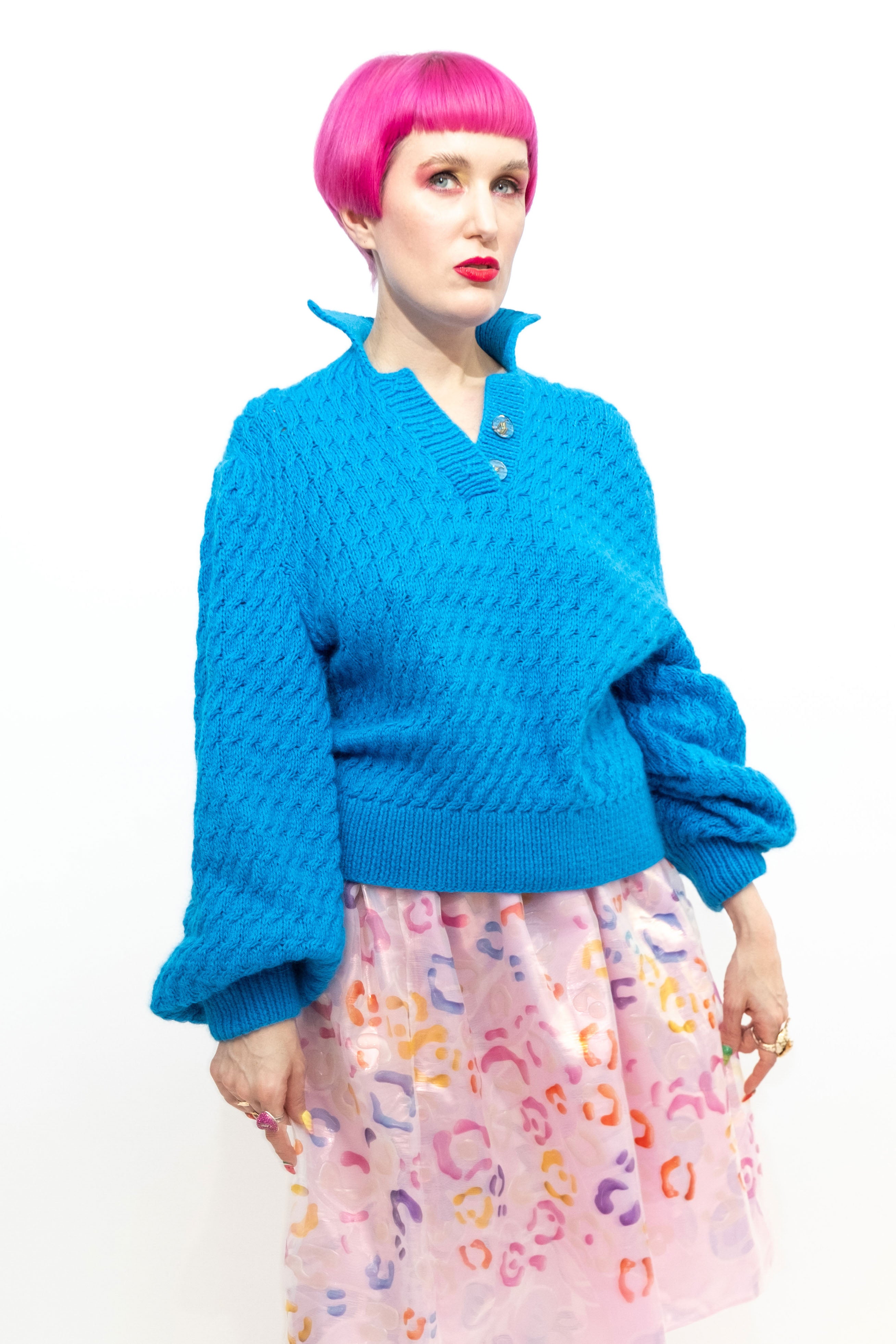Handmade Pullover Blue